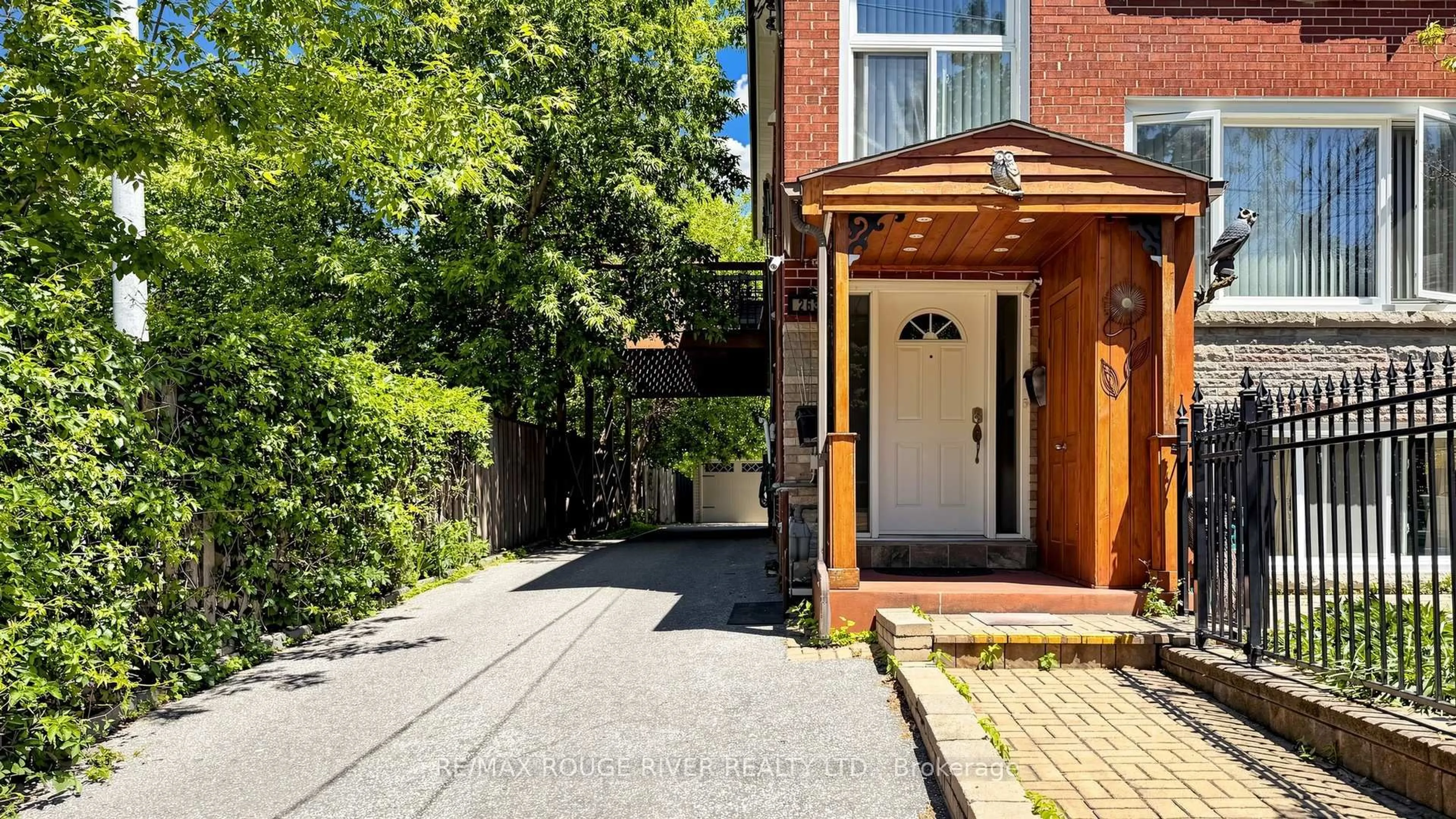 Home with brick exterior material, street for 263 Oak Park Ave, Toronto Ontario M4C 4N4