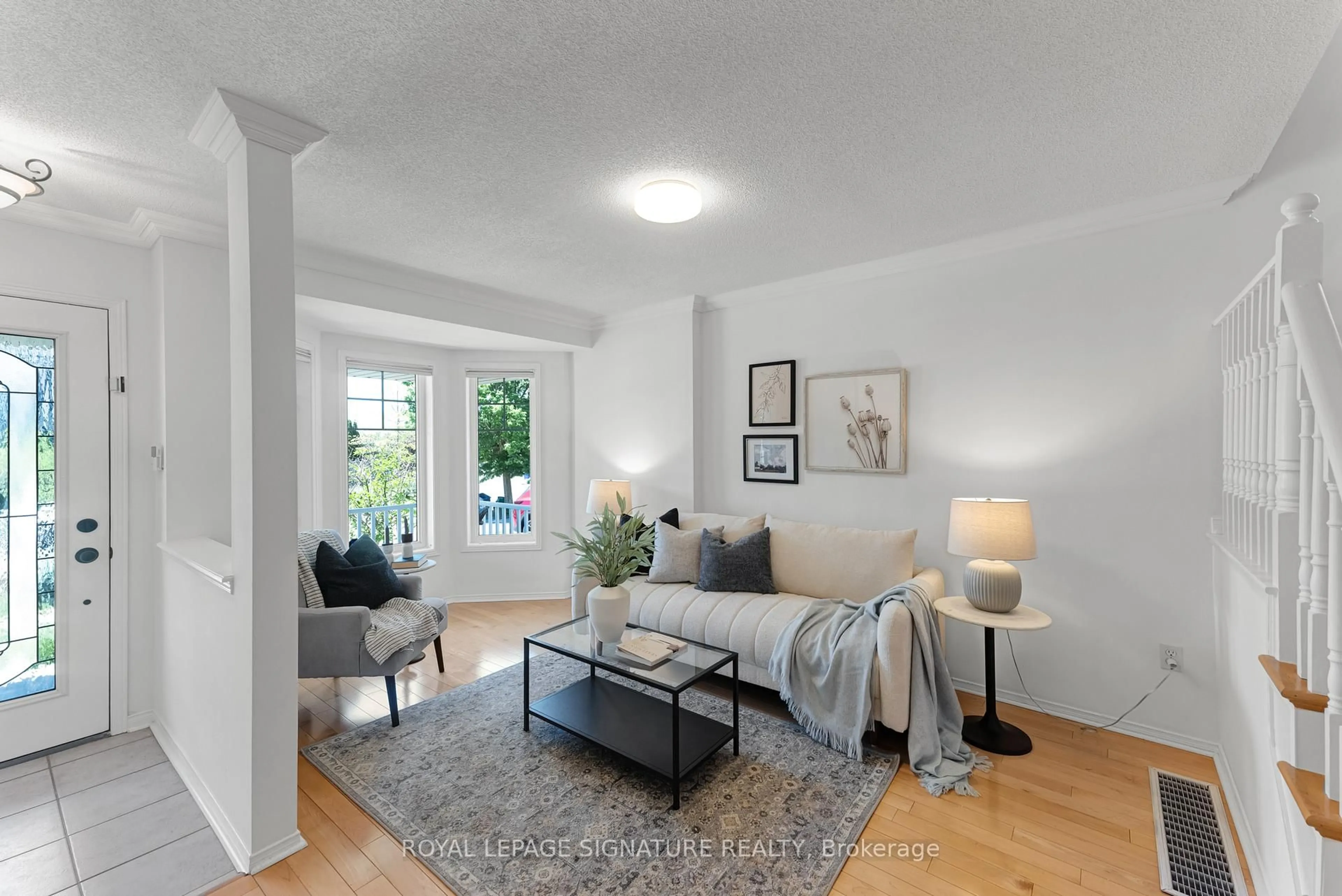 Living room with furniture, unknown for 91 Harrongate Pl, Whitby Ontario L1R 3E5