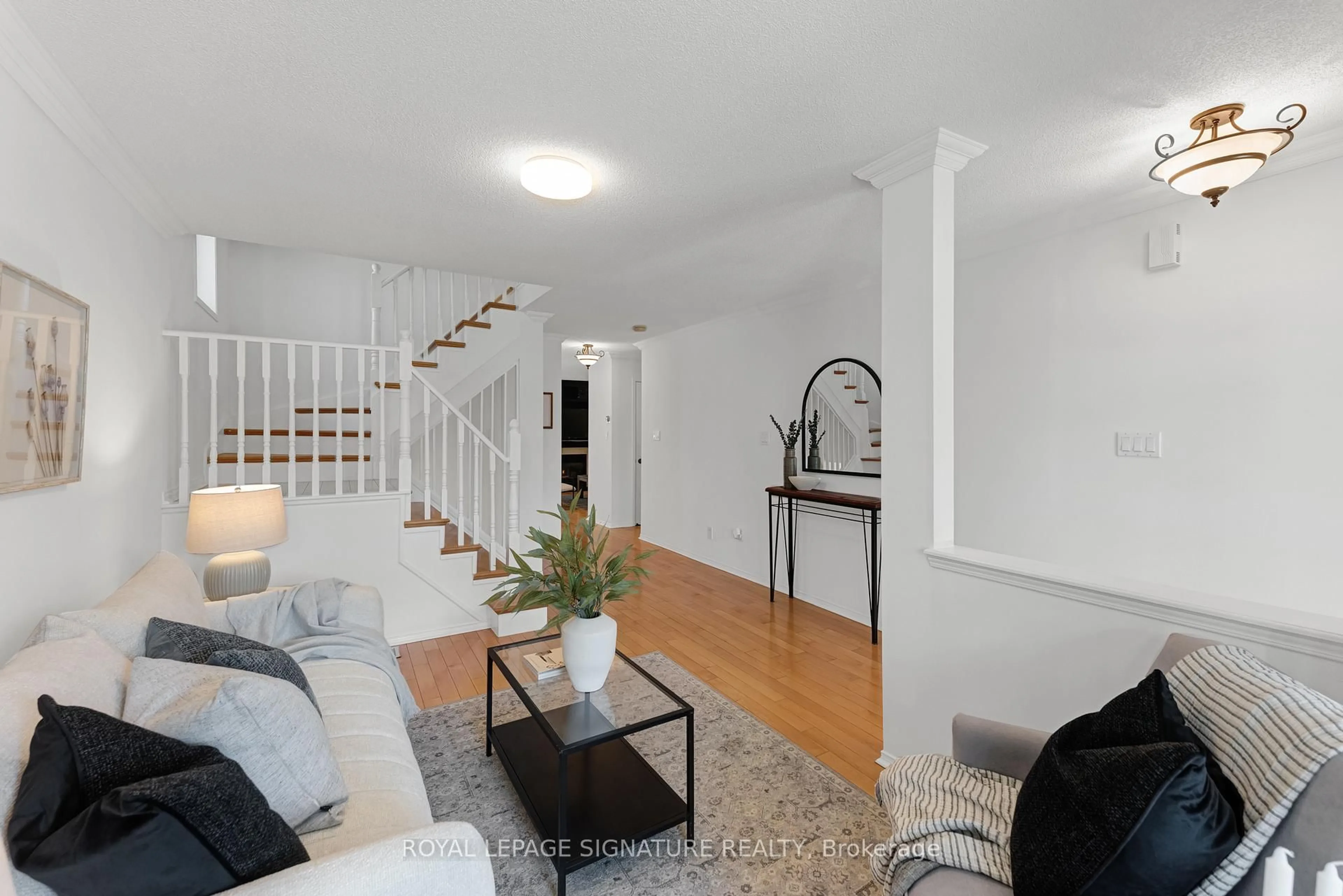 Living room with furniture, unknown for 91 Harrongate Pl, Whitby Ontario L1R 3E5