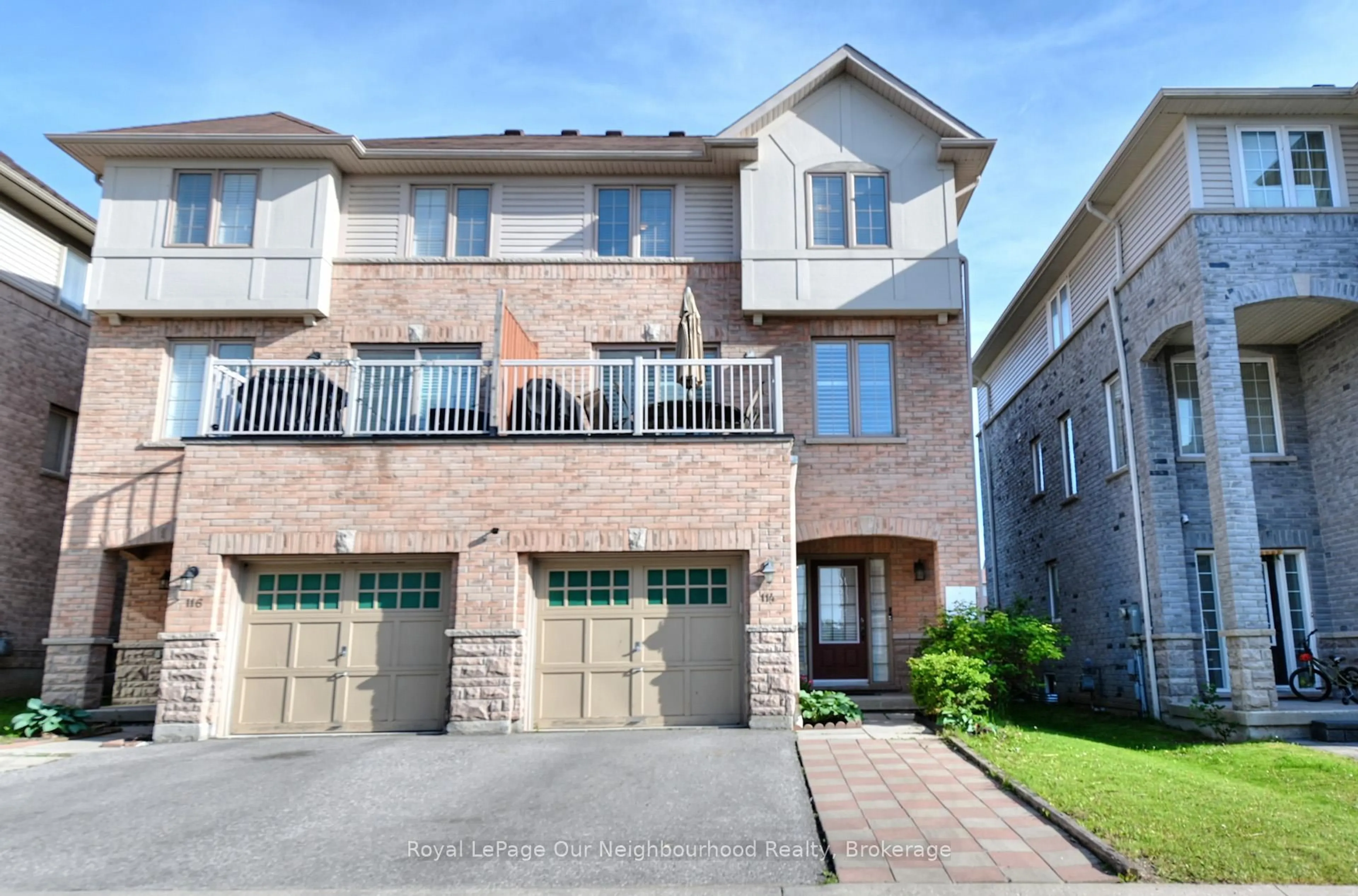 Home with brick exterior material, street for 114 Barnham St, Ajax Ontario L1Z 0K7