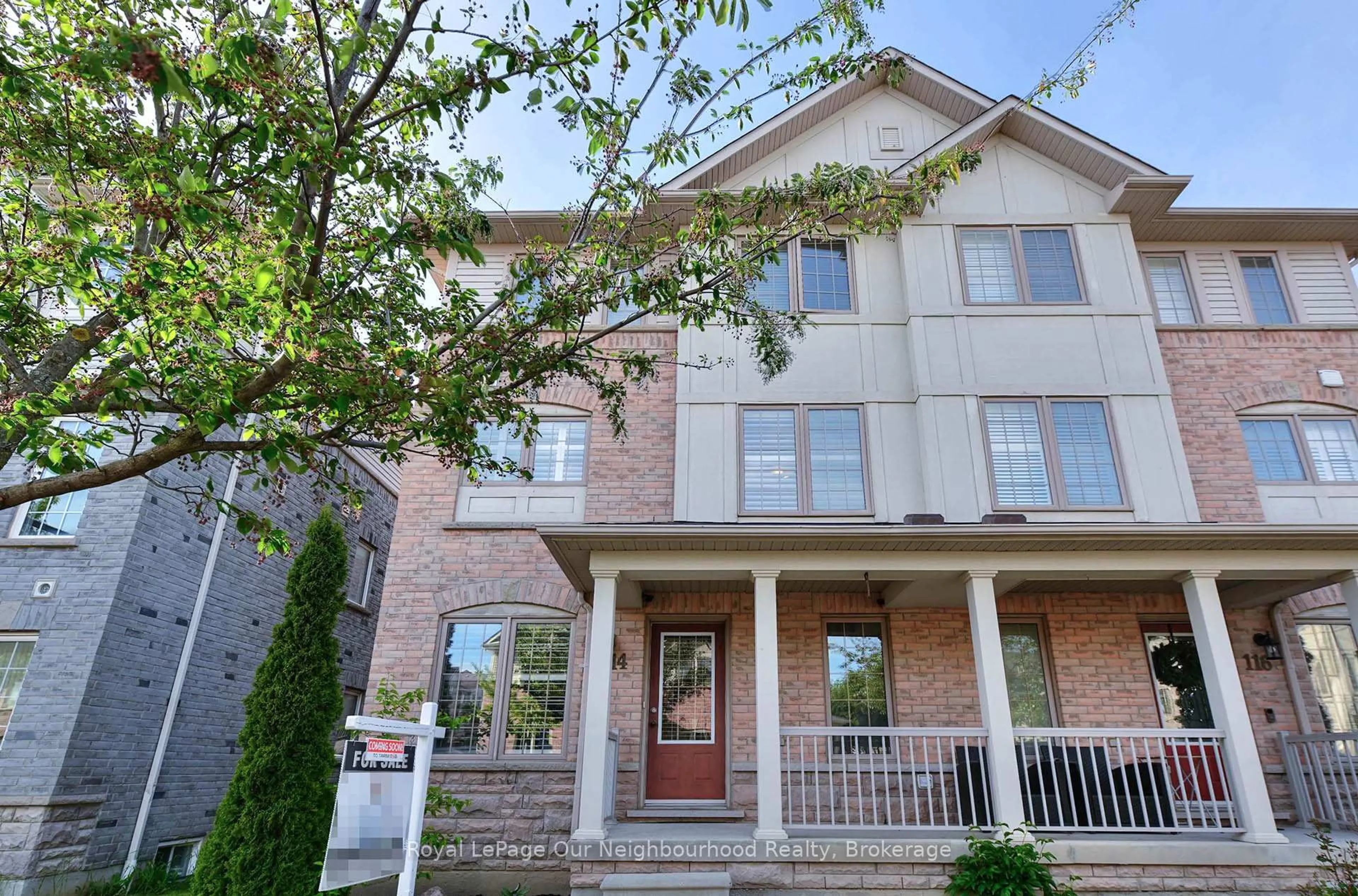 Home with brick exterior material, street for 114 Barnham St, Ajax Ontario L1Z 0K7