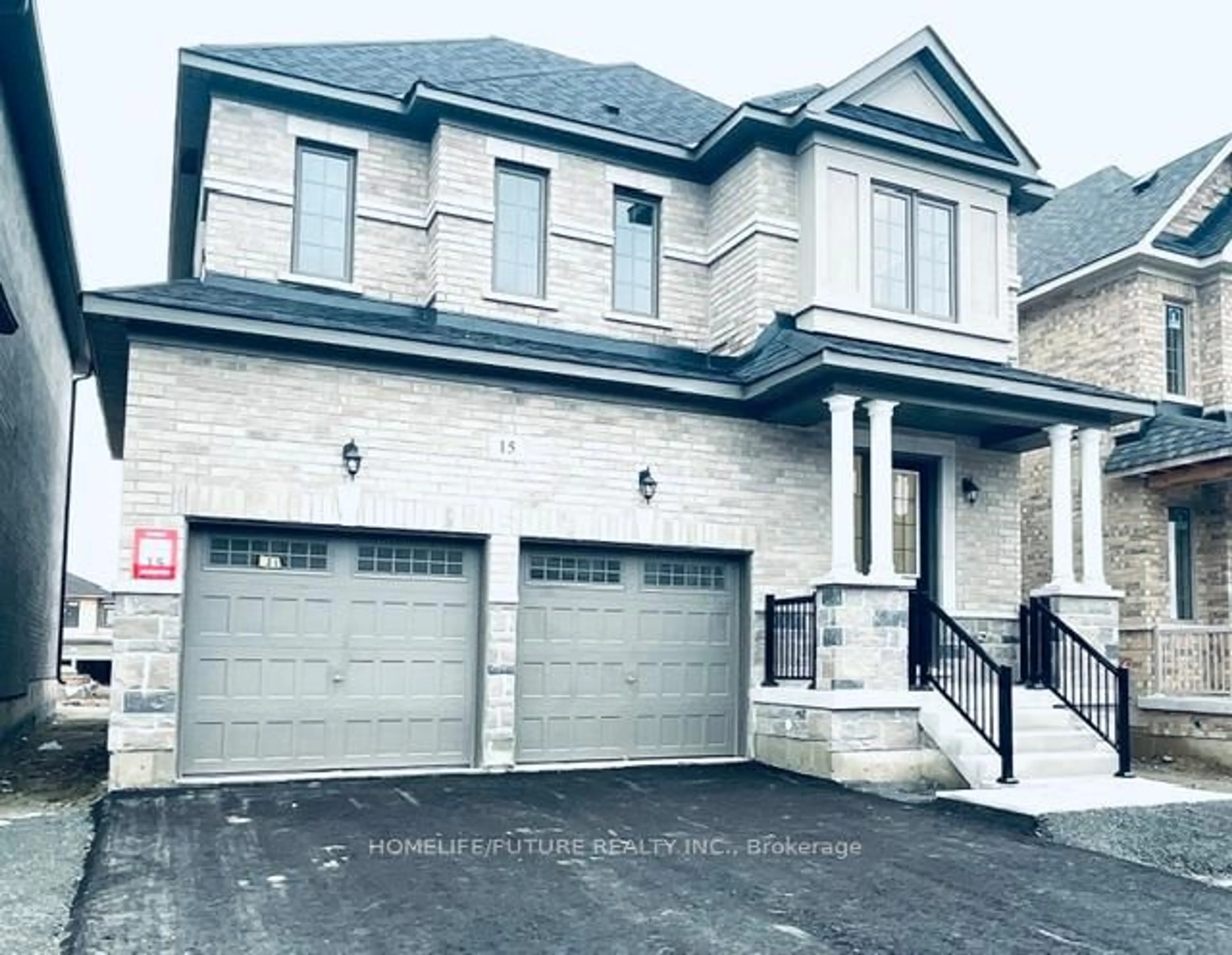 Home with brick exterior material, street for 15 Wesley Brooks St, Clarington Ontario L1B 0W1