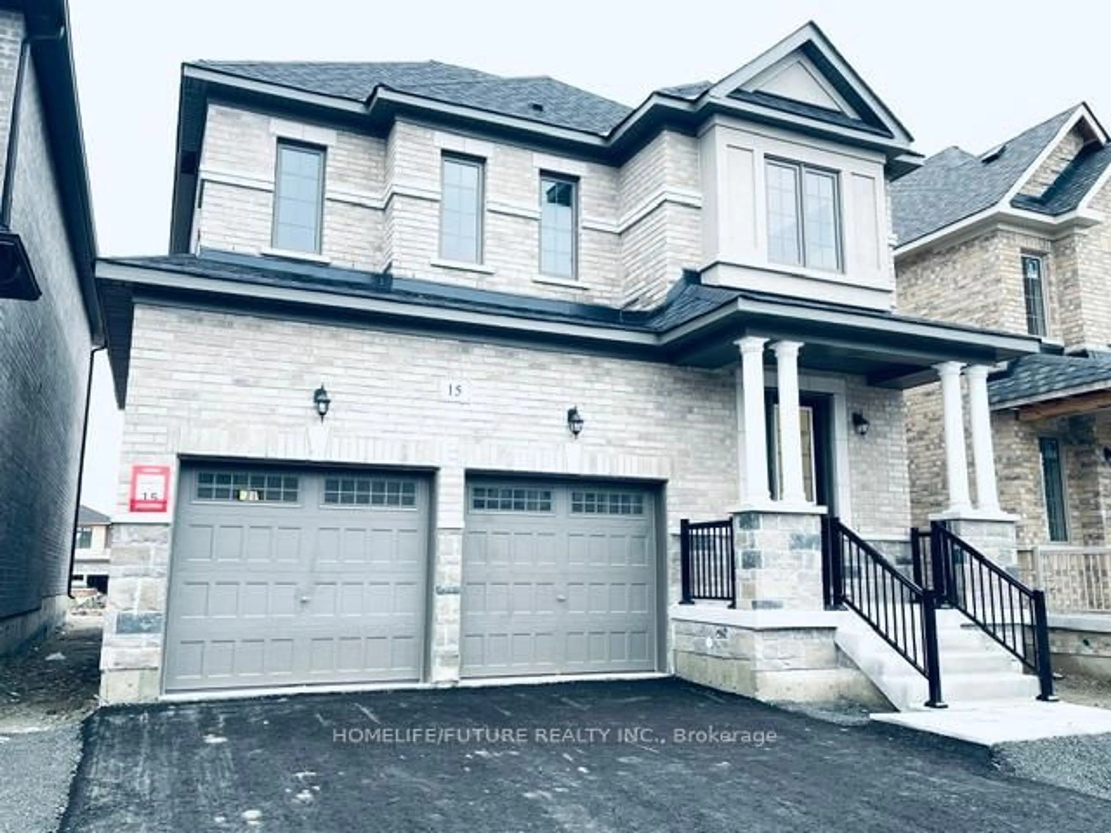 Home with brick exterior material, street for 15 Wesley Brooks St, Clarington Ontario L1B 0W1
