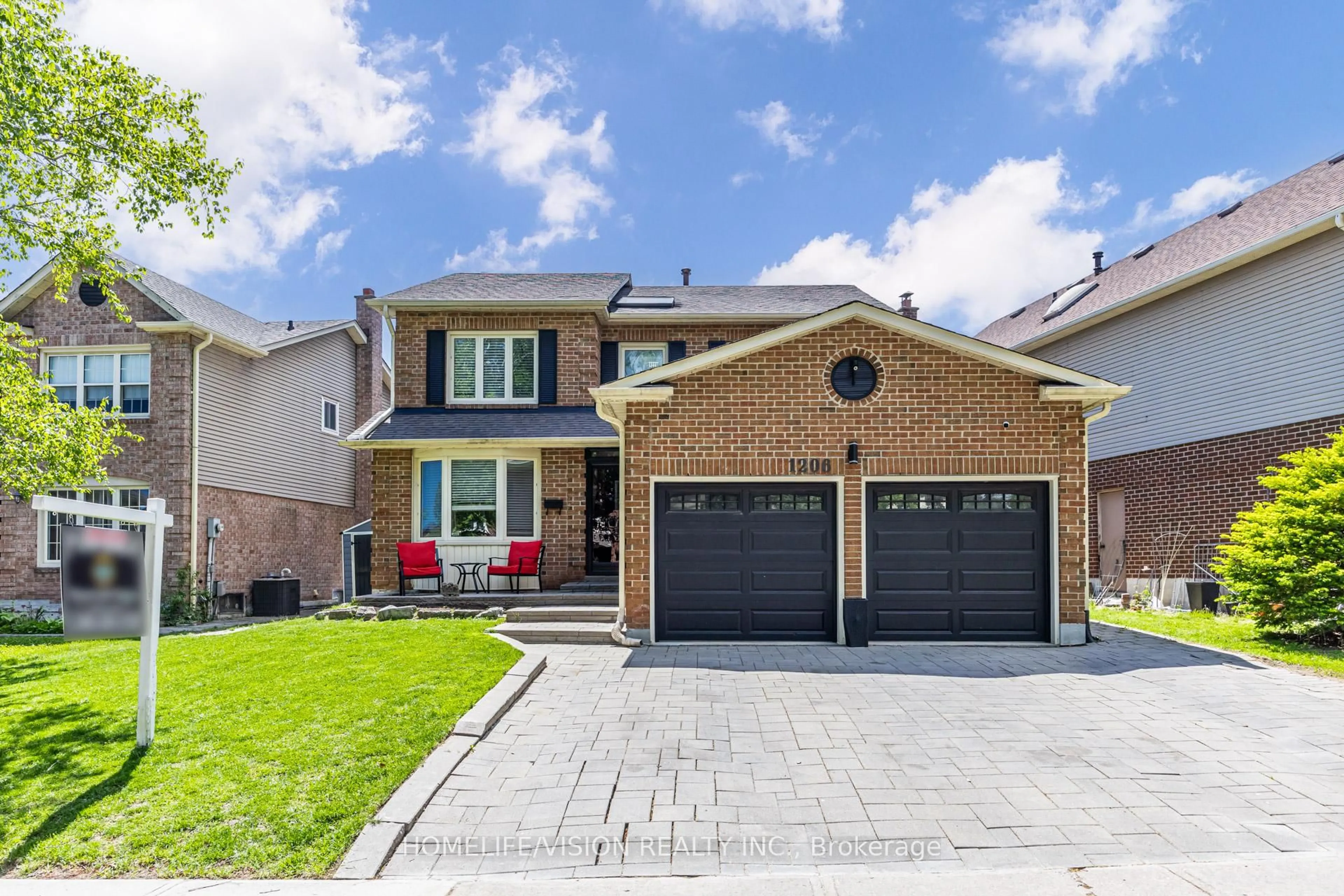 Home with brick exterior material, street for 1206 Fieldstone Circ, Pickering Ontario L1X 1B4