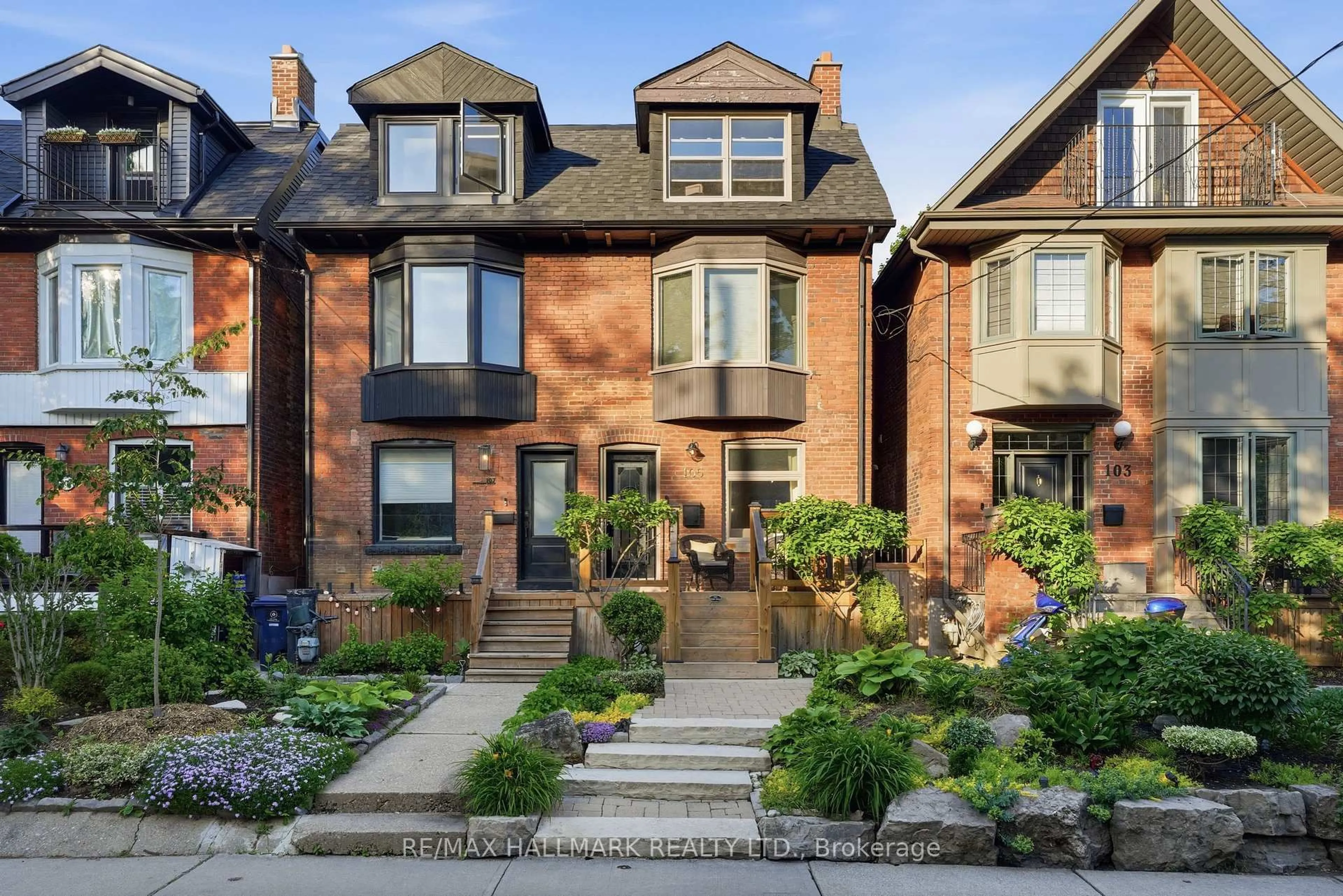 Home with brick exterior material, street for 105 Bertmount Ave, Toronto Ontario M4M 2X8