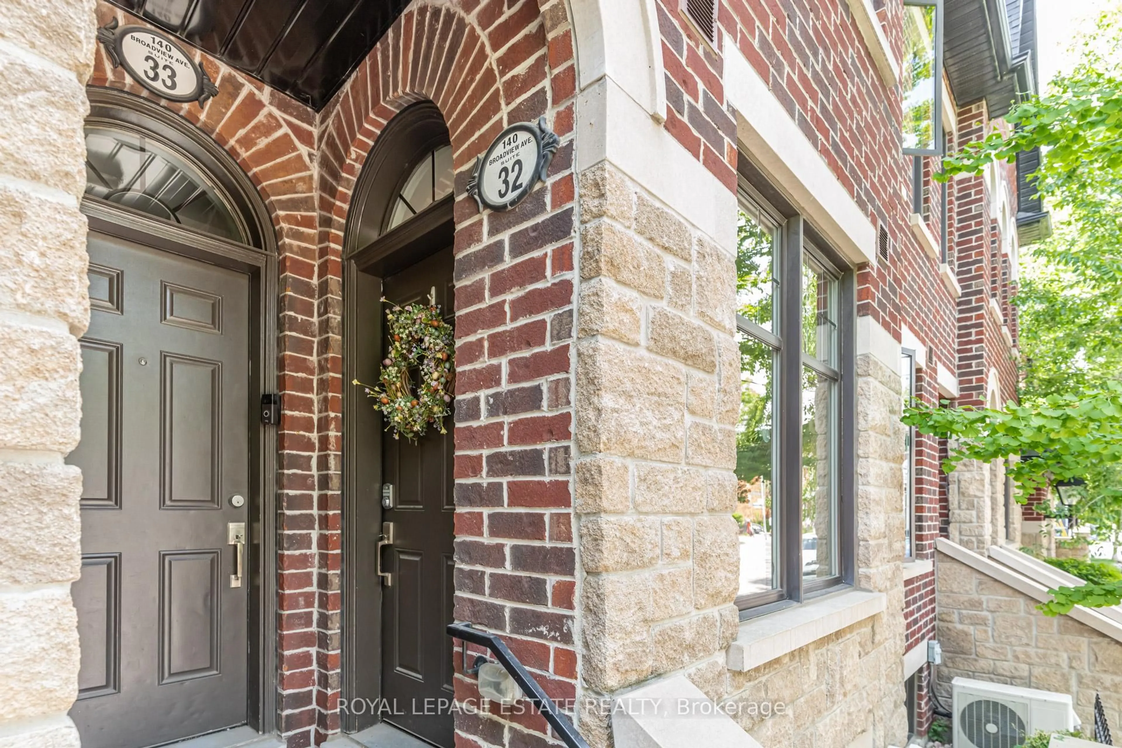 Home with brick exterior material, street for 140 Broadview Ave #32, Toronto Ontario M4M 0A8