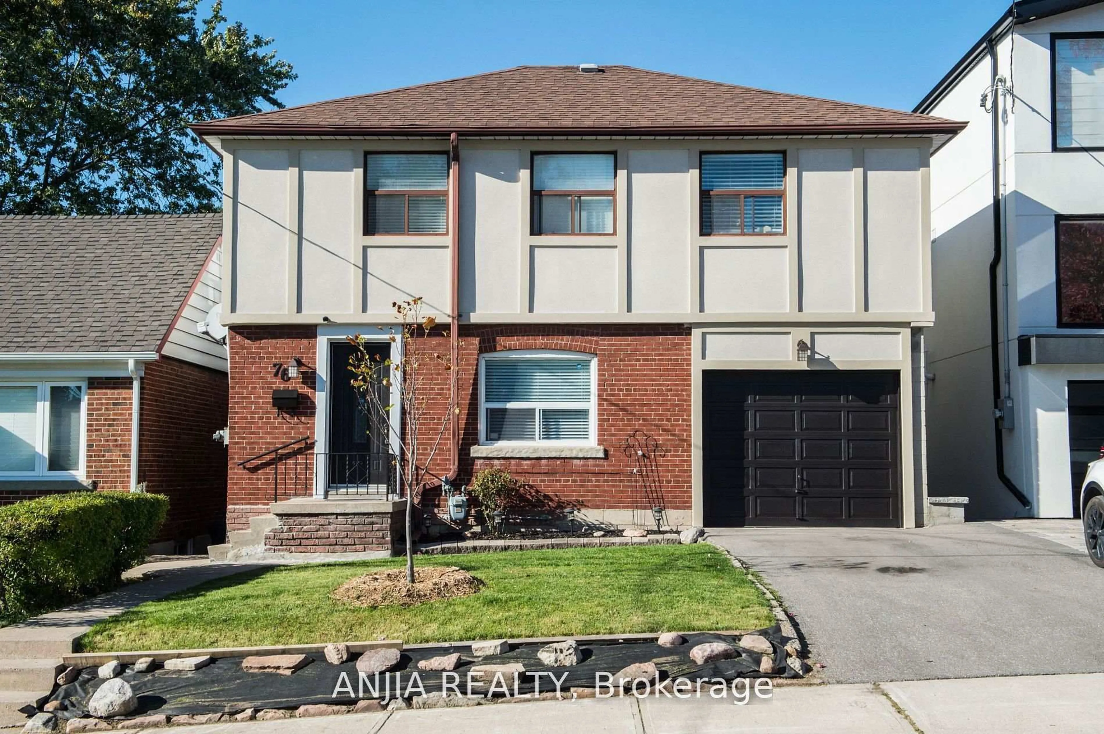 Home with brick exterior material, street for 76 Adair Rd, Toronto Ontario M4B 1V7