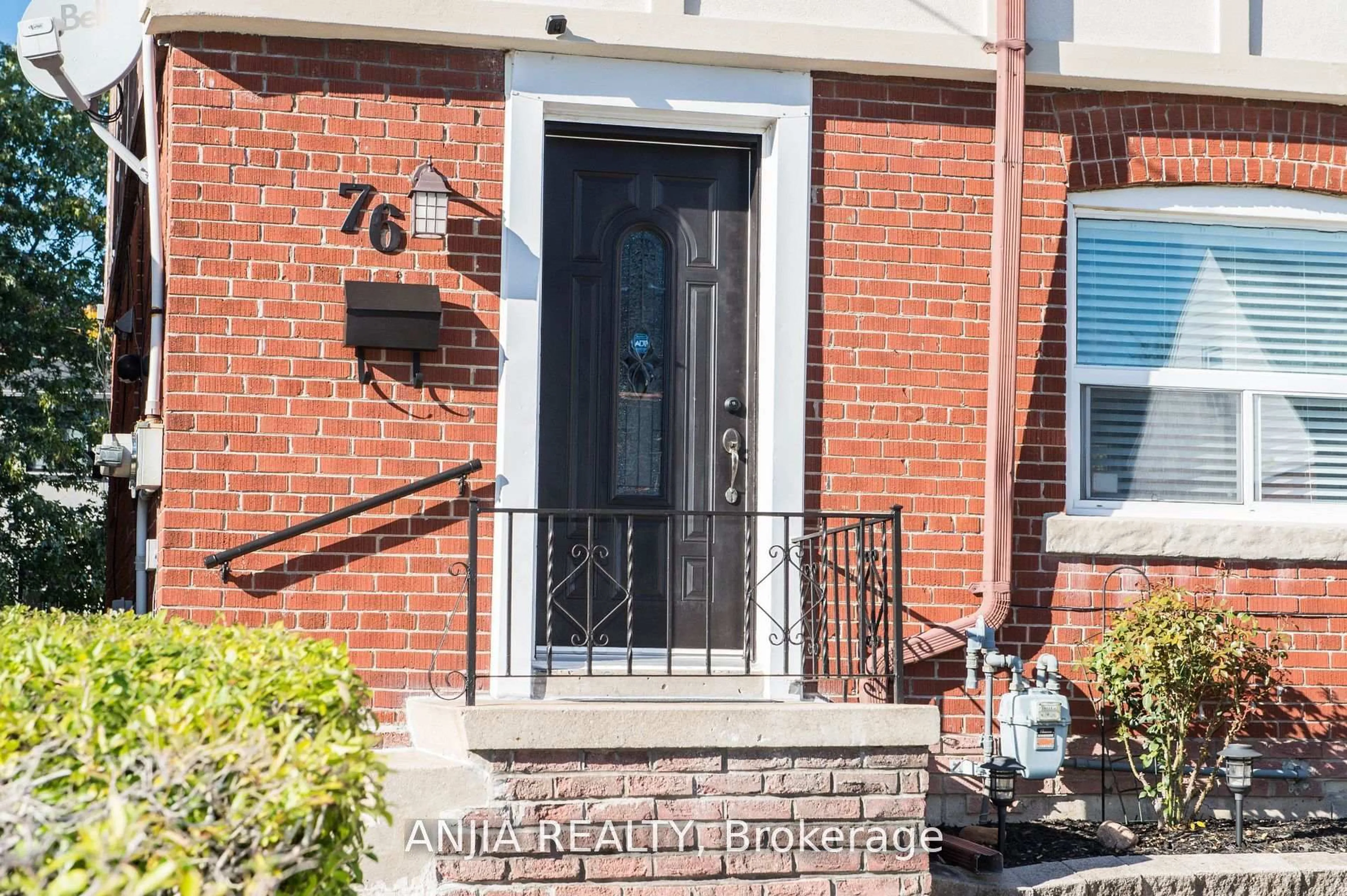Home with brick exterior material, street for 76 Adair Rd, Toronto Ontario M4B 1V7