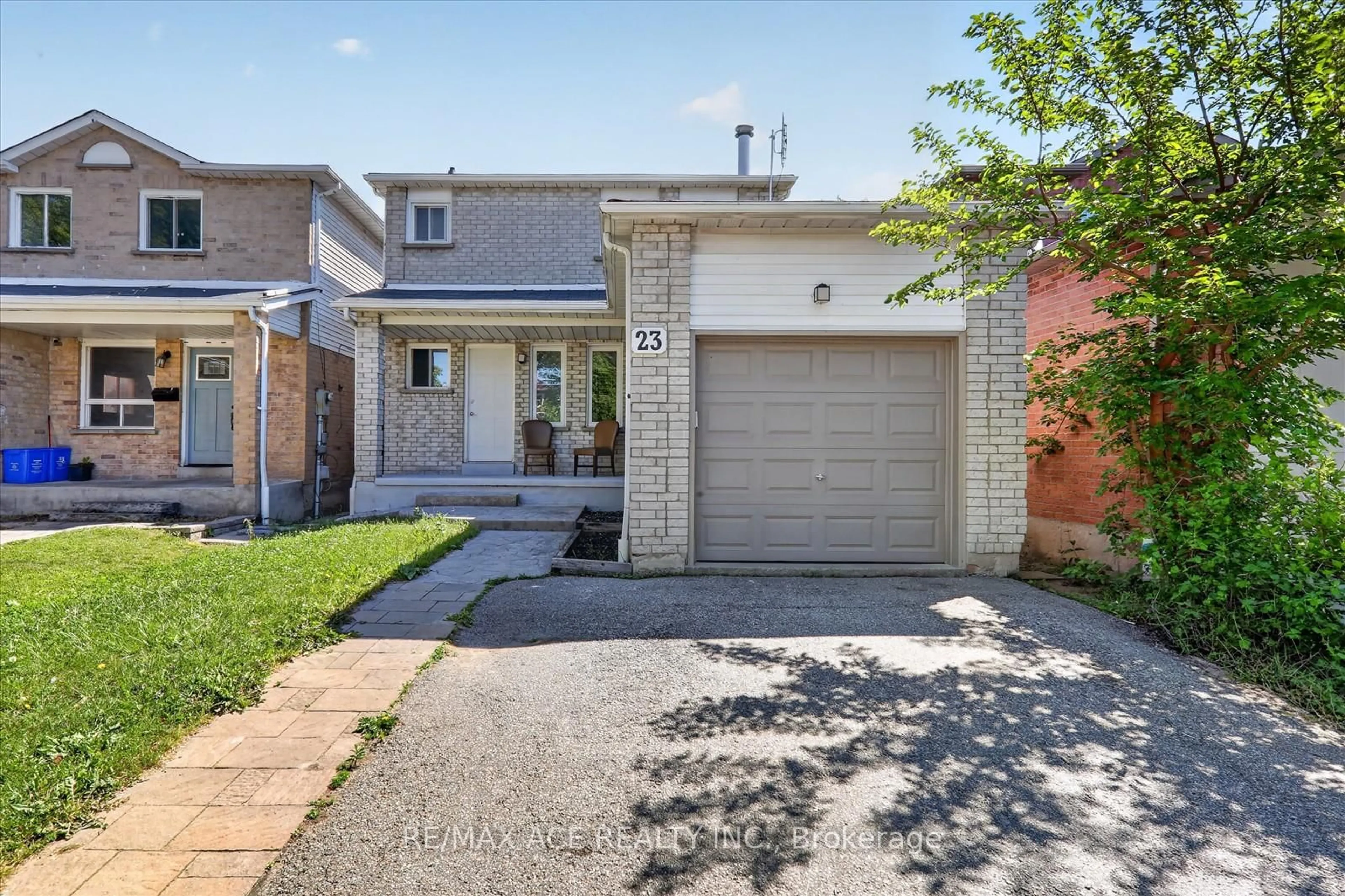 Home with brick exterior material, street for 23 Chalmers Cres, Ajax Ontario L1S 5Z5