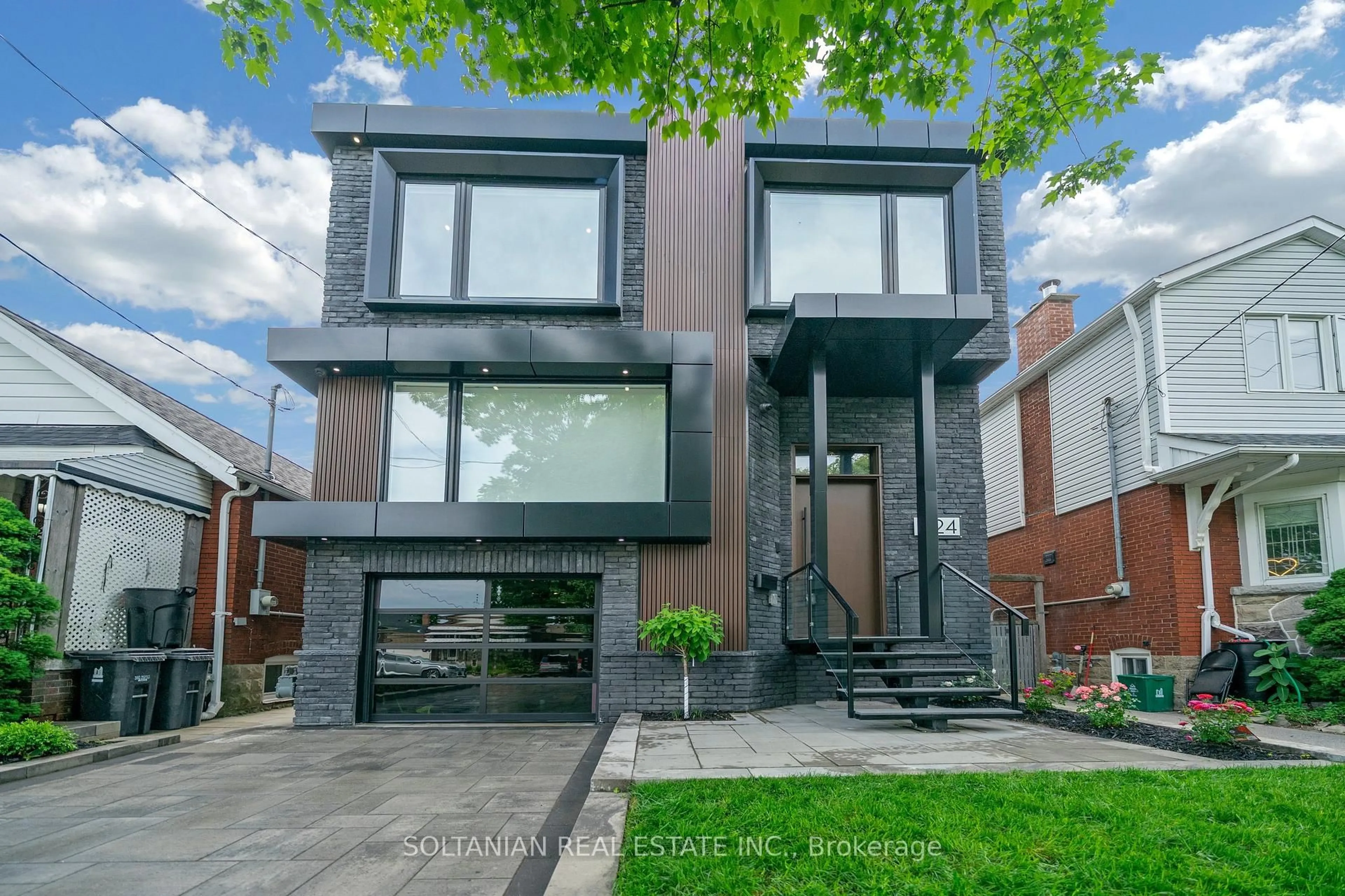 Home with brick exterior material, street for 24 Fairside Ave, Toronto Ontario M4C 3G9