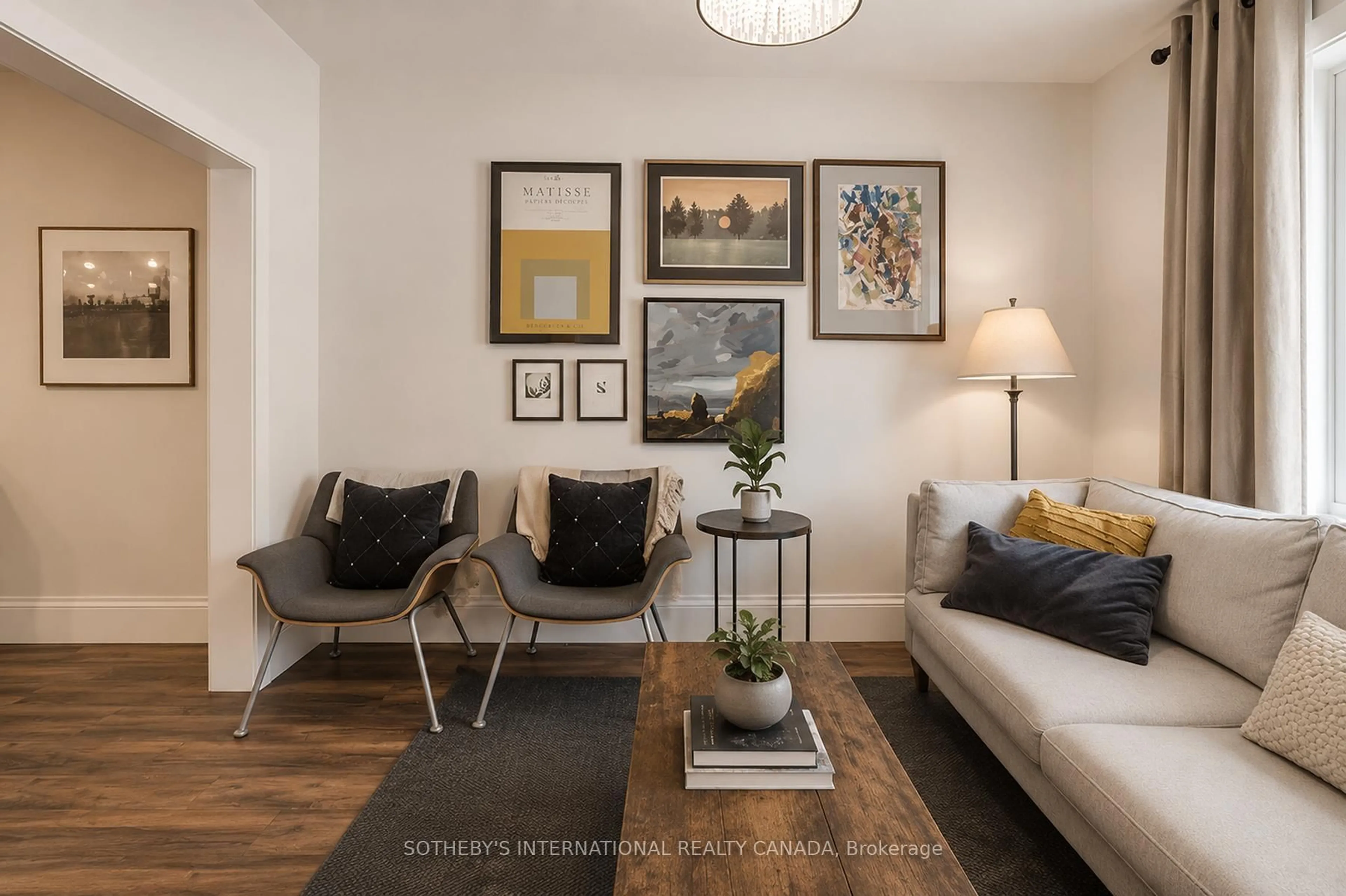 Living room with furniture, unknown for 635 Pape Ave, Toronto Ontario M4K 3S2