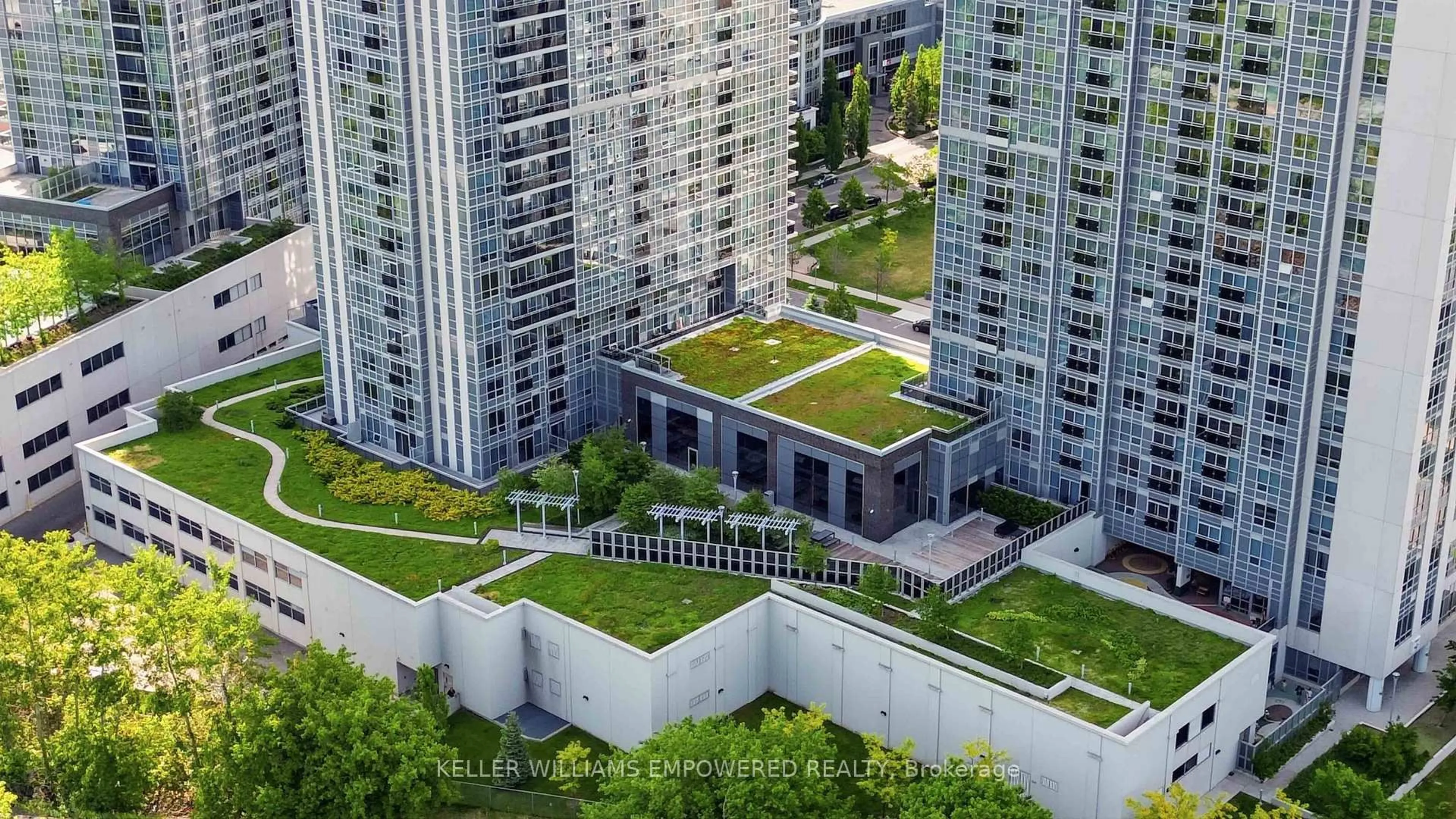 A pic from outside/outdoor area/front of a property/back of a property/a pic from drone, city buildings view from balcony for 255 Village Green Sq #3411, Toronto Ontario M1S 0L7