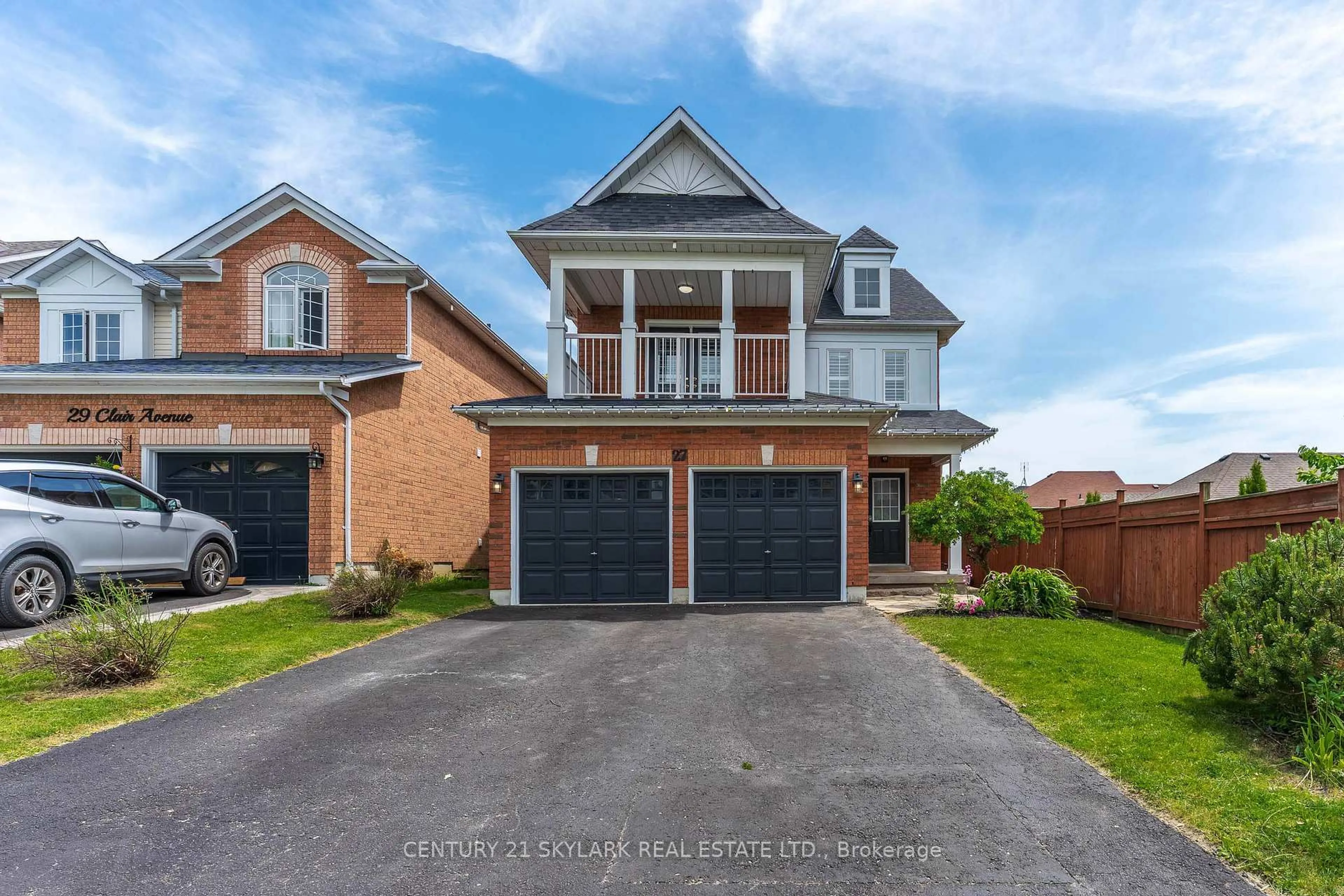 Home with brick exterior material, street for 27 Clair Ave, Whitby Ontario L1M 2G8