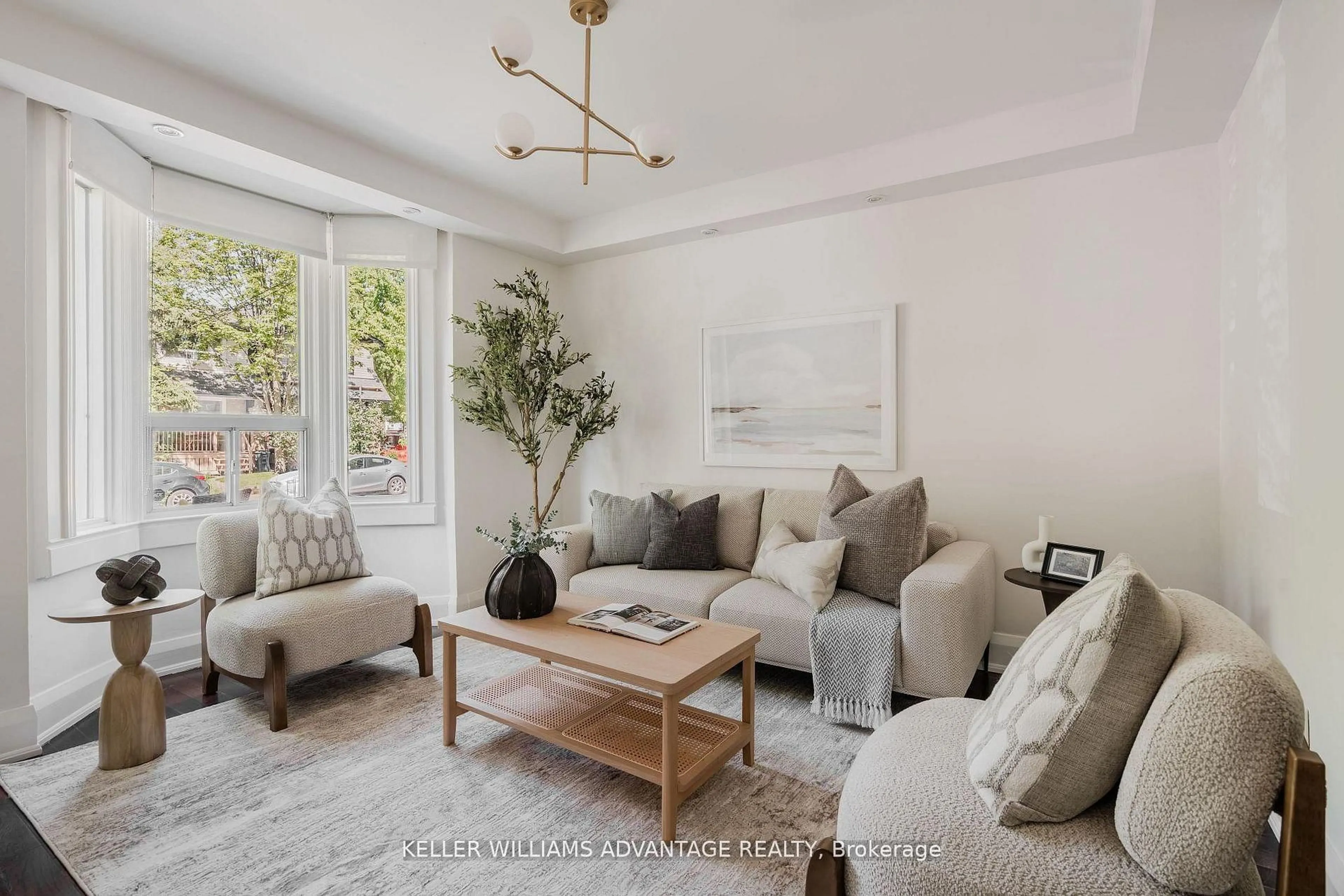 Living room with furniture, unknown for 129 Woodfield Rd, Toronto Ontario M4L 2W5