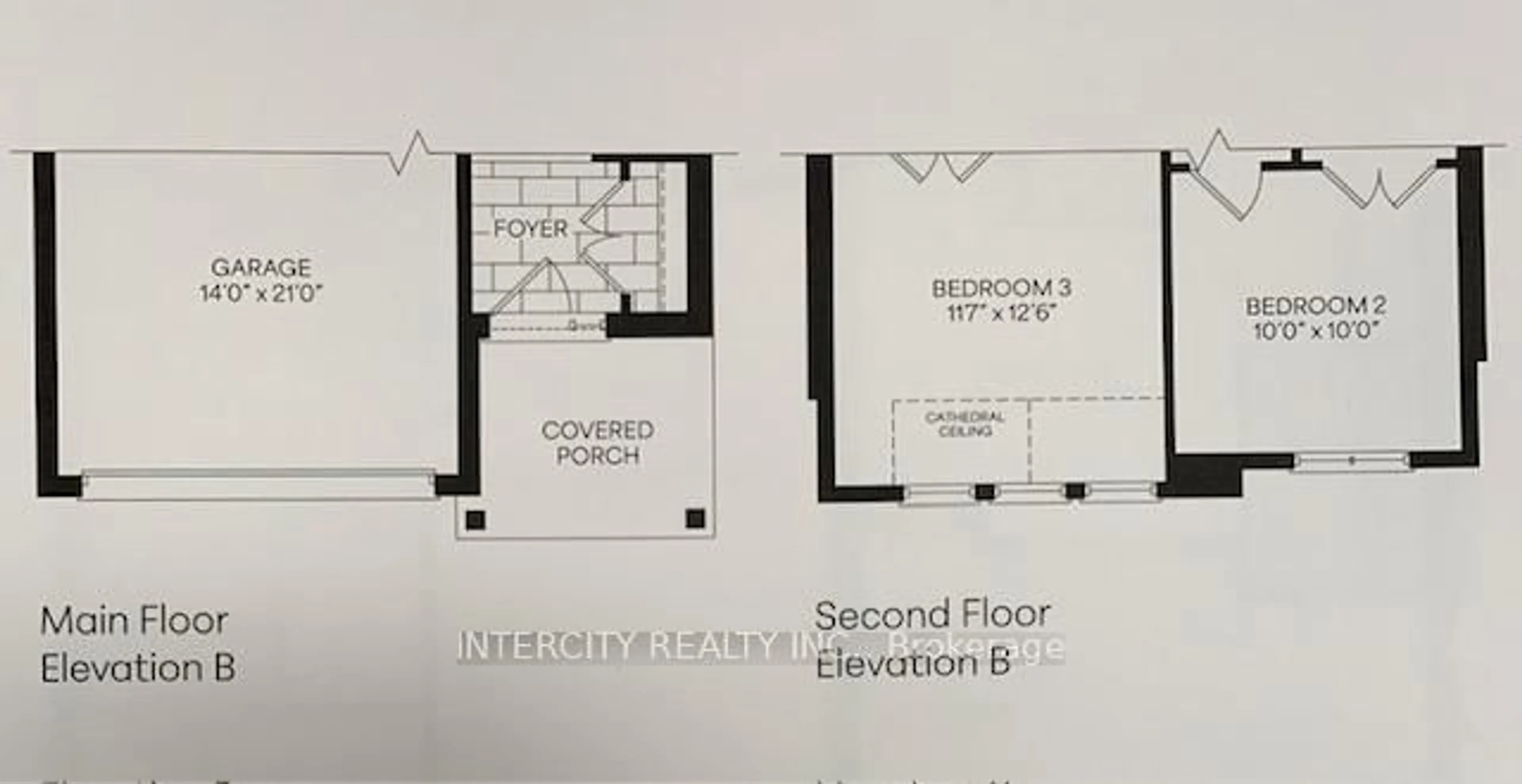 Floor plan for Lot 74L Brady St, Whitby Ontario L1M 1Z5