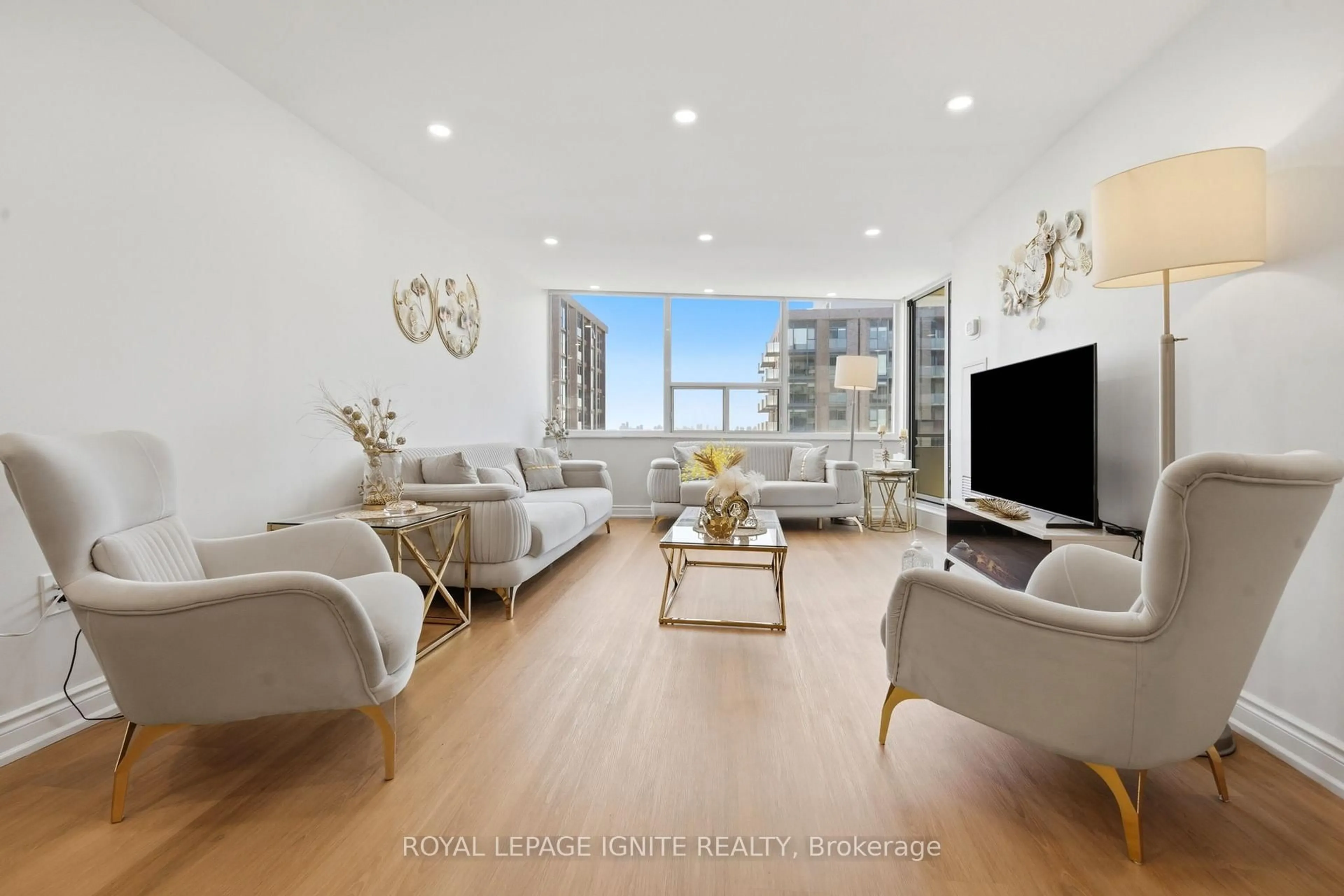 Living room with furniture, unknown for 45 Huntingdale Blvd #1508, Toronto Ontario M1W 2N8