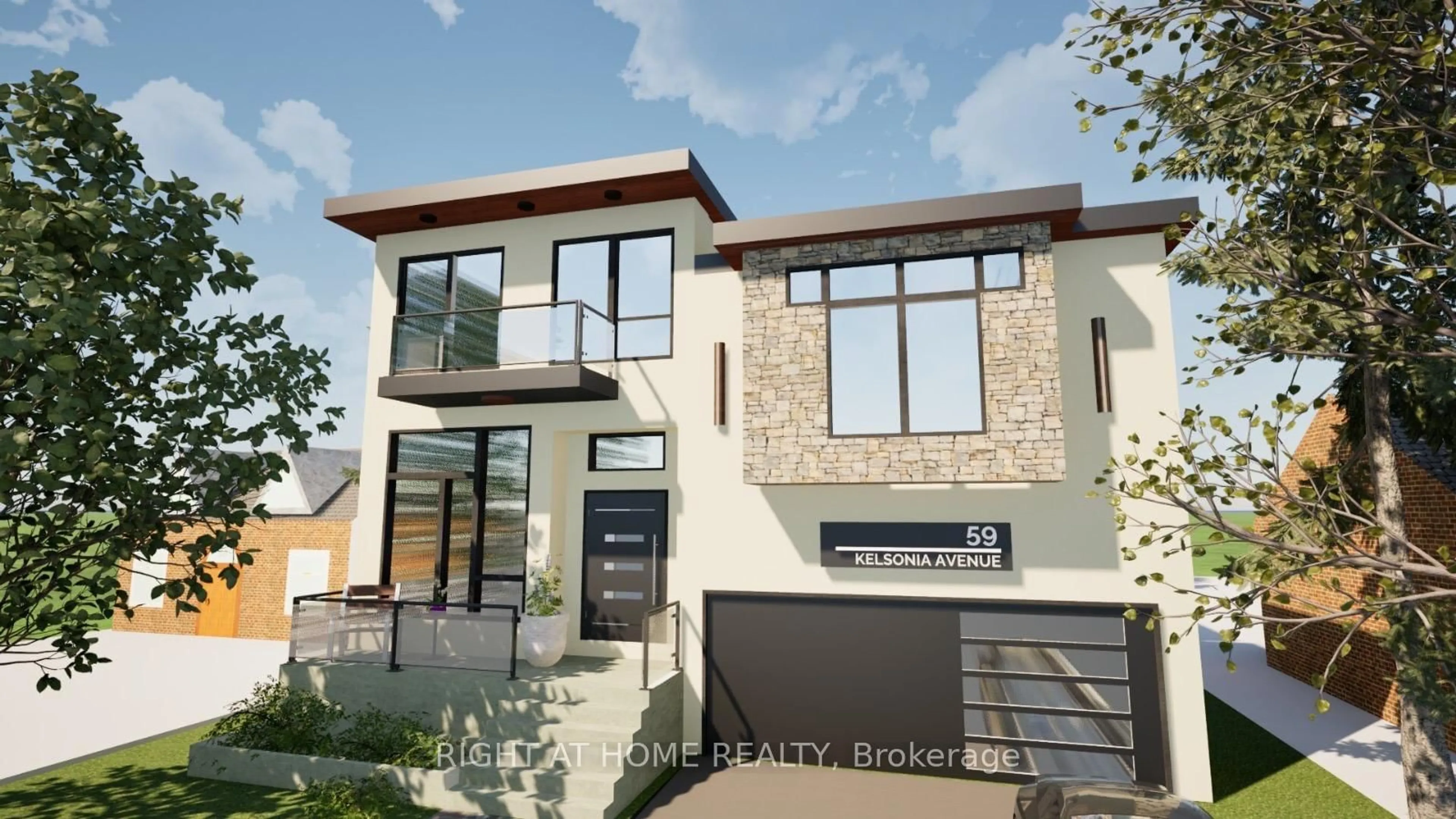 Home with brick exterior material, street for 59 Kelsonia Ave, Toronto Ontario M1M 1B2