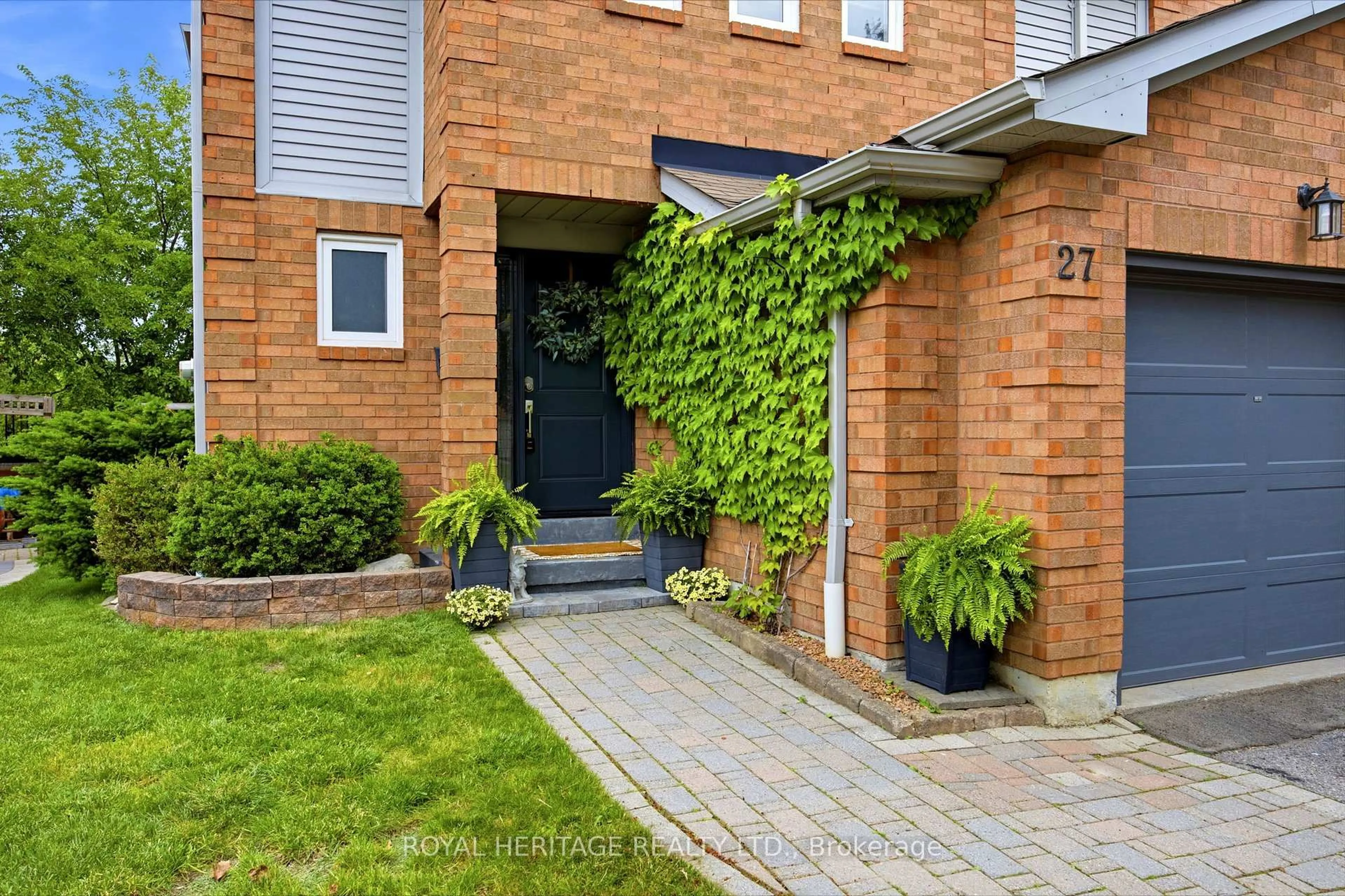 Home with brick exterior material, street for 27 Heaver Dr, Whitby Ontario L1N 8X2