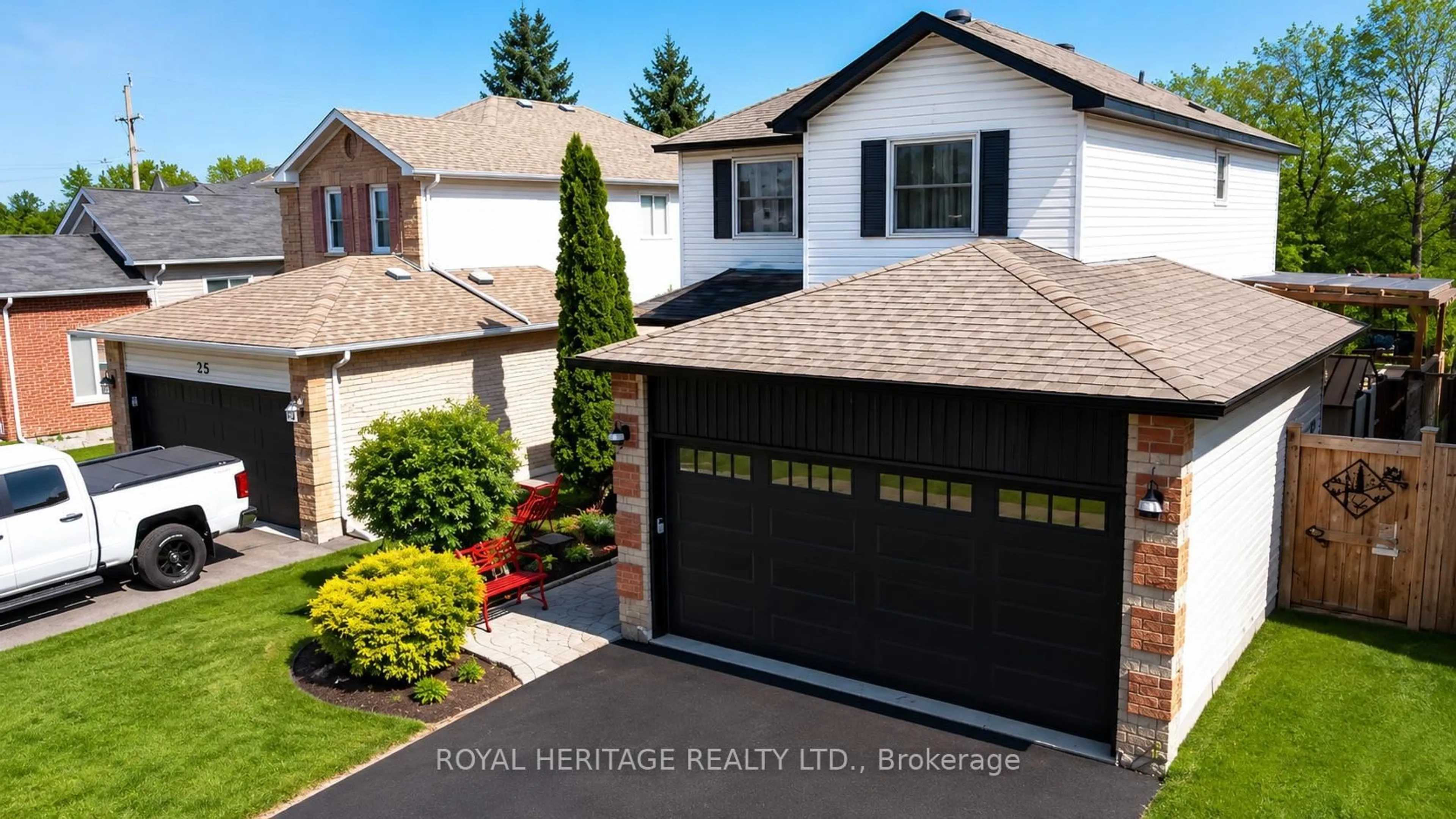 Home with vinyl exterior material, street for 23 Hooper Sq, Clarington Ontario L1C 4X7