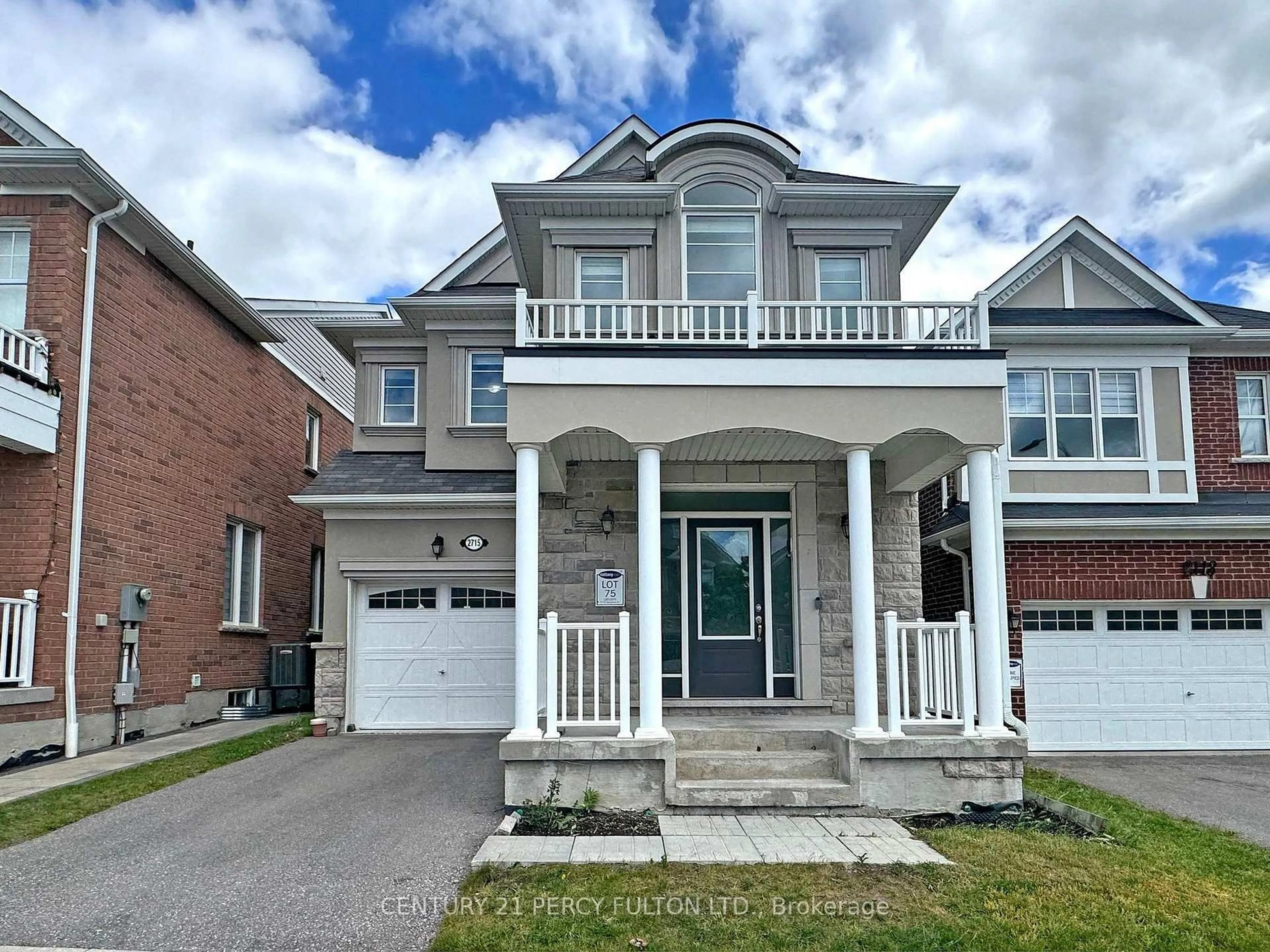 Home with brick exterior material, street for 2715 Sapphire Dr, Pickering Ontario L1X 0G3