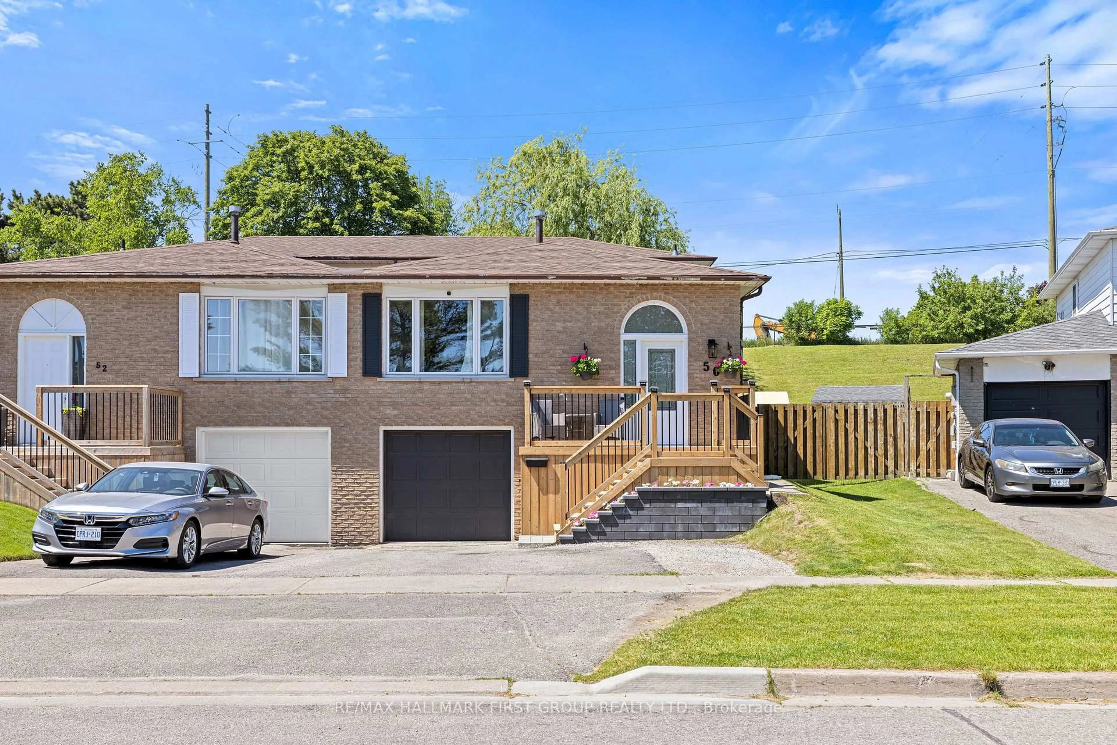 A pic from outside/outdoor area/front of a property/back of a property/a pic from drone, street for 50 Doreen Cres, Clarington Ontario L1C 3W7