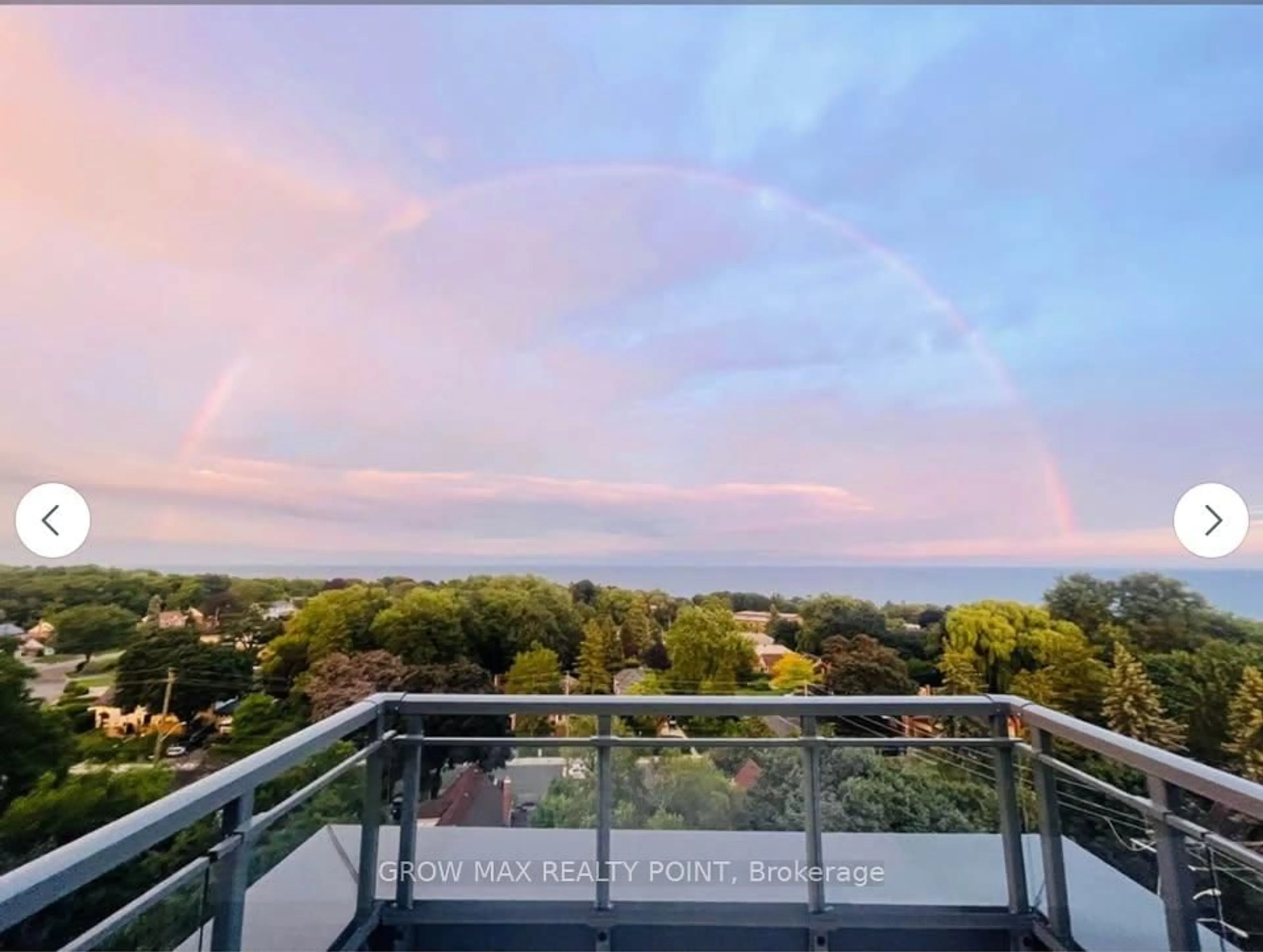 Balcony in the apartment, mountain view for 90 Glen Everest Rd #812, Toronto Ontario M1N 0C3