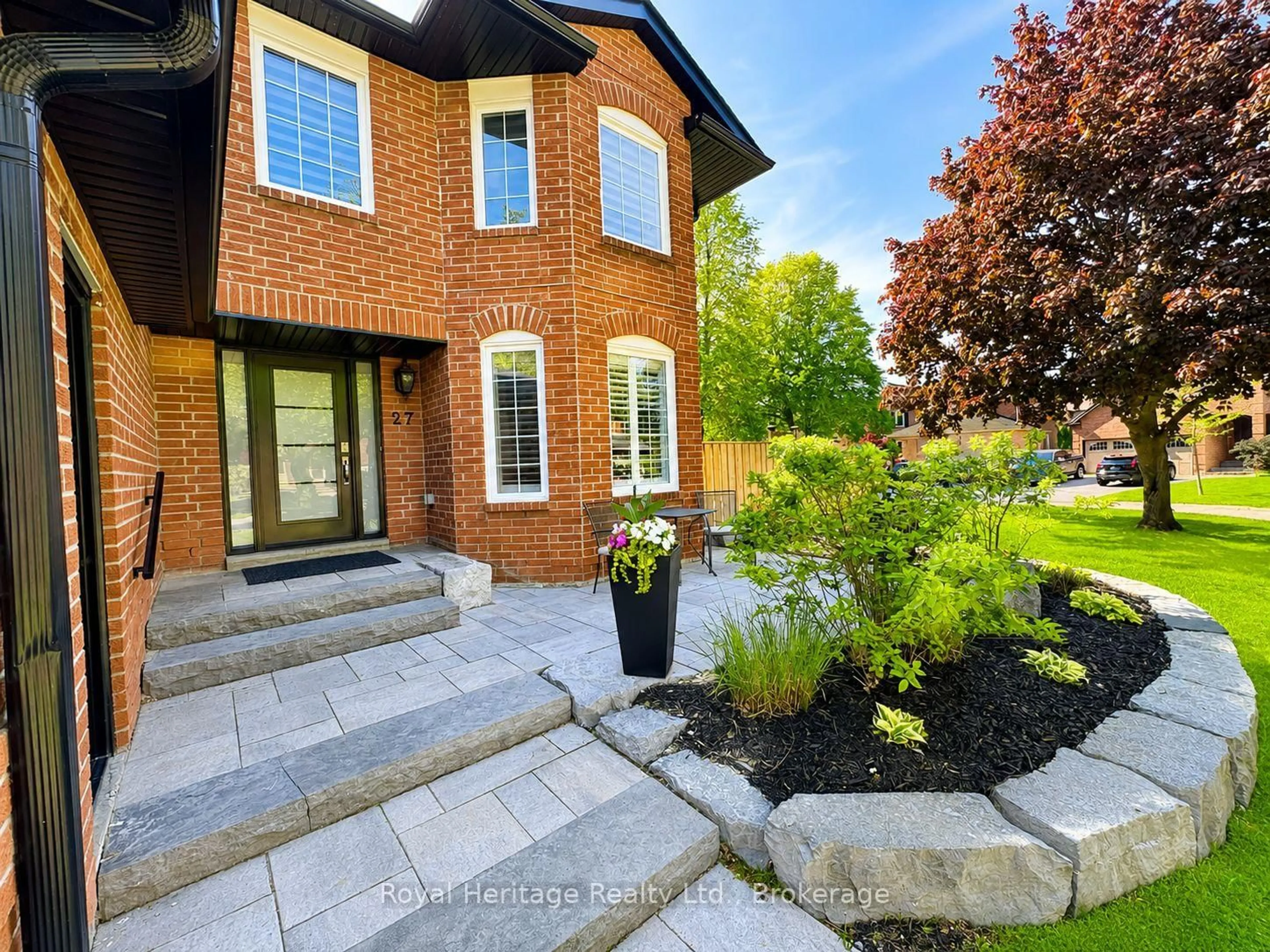 Home with brick exterior material, street for 27 Clovelly Dr, Whitby Ontario L1N 7A7