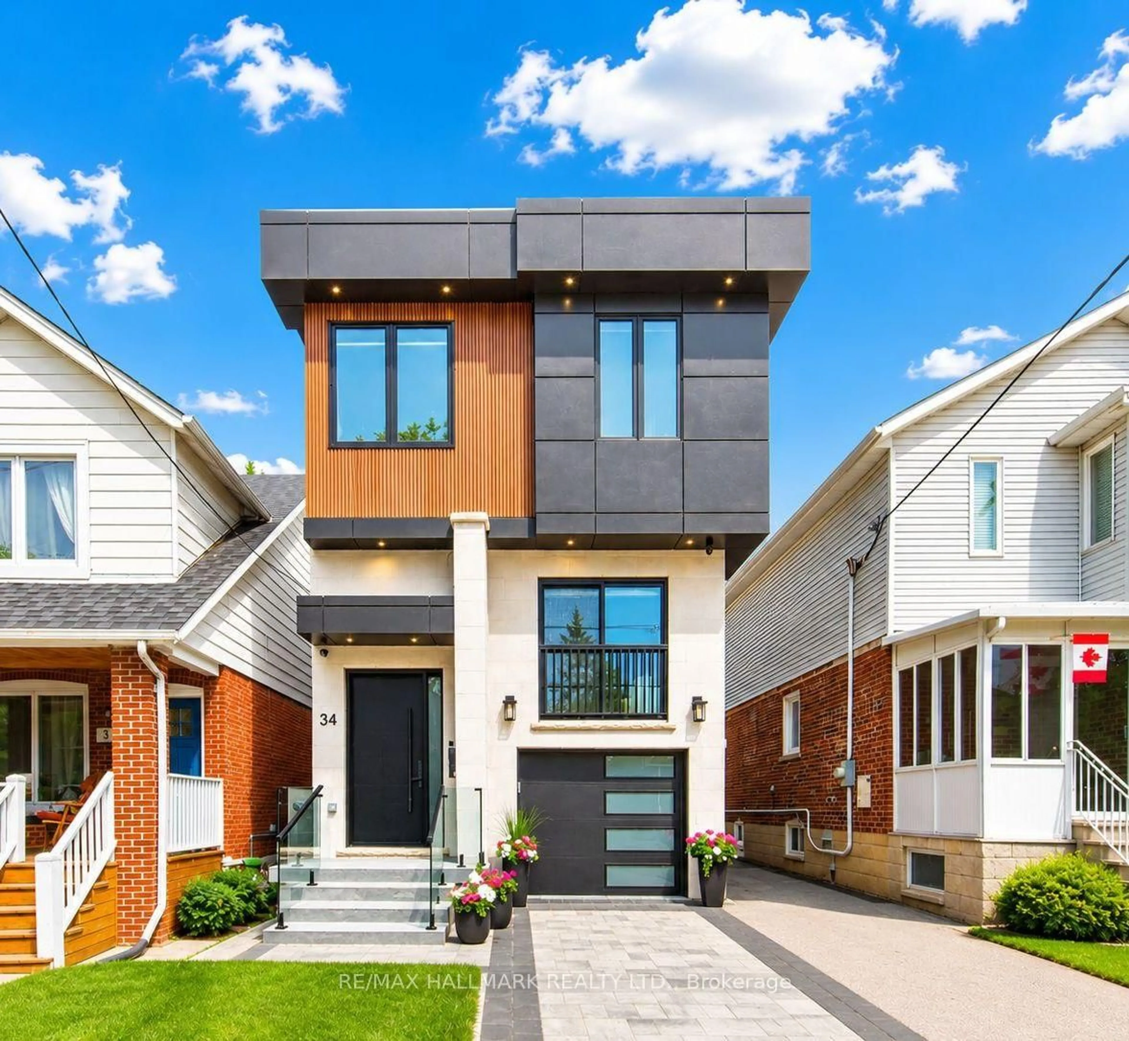 Home with brick exterior material, street for 34 Roosevelt Rd, Toronto Ontario M4J 4T6