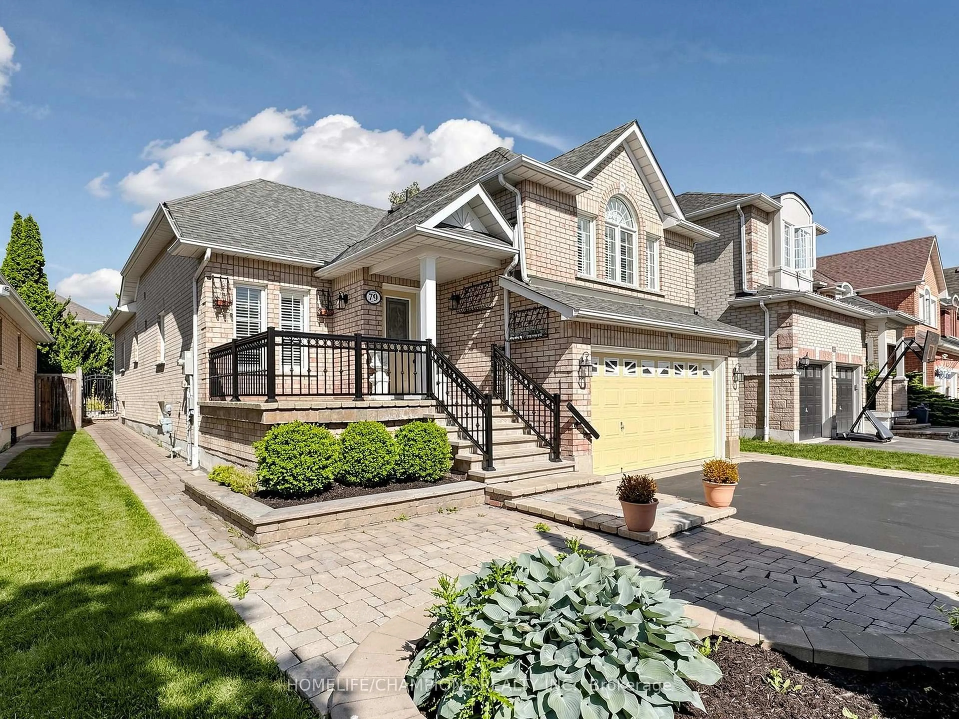 Home with brick exterior material, street for 79 Abbyview Dr, Whitby Ontario L1P 1W5