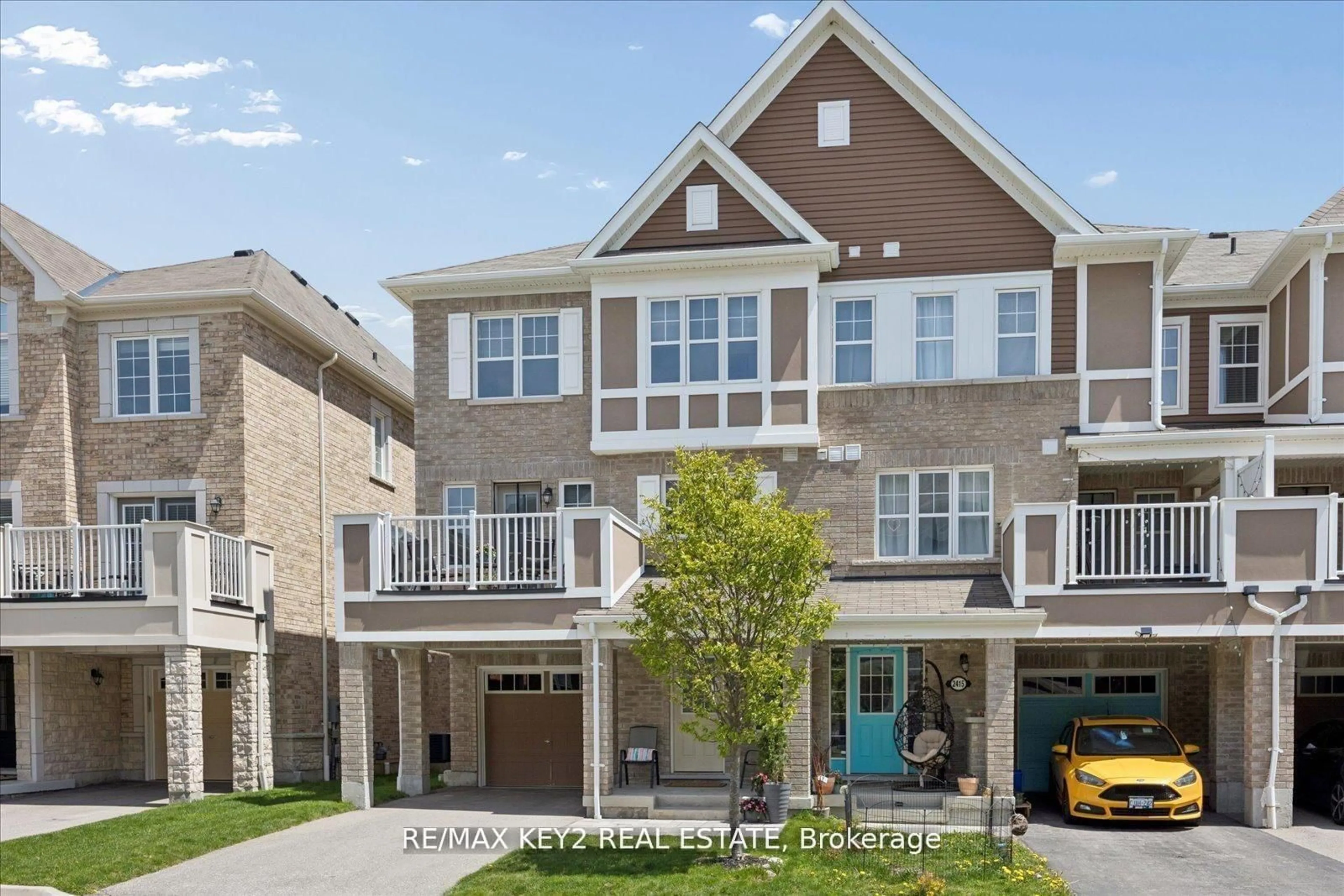 Home with brick exterior material, street for 2417 Fall Harvest Cres, Pickering Ontario L1X 0G1