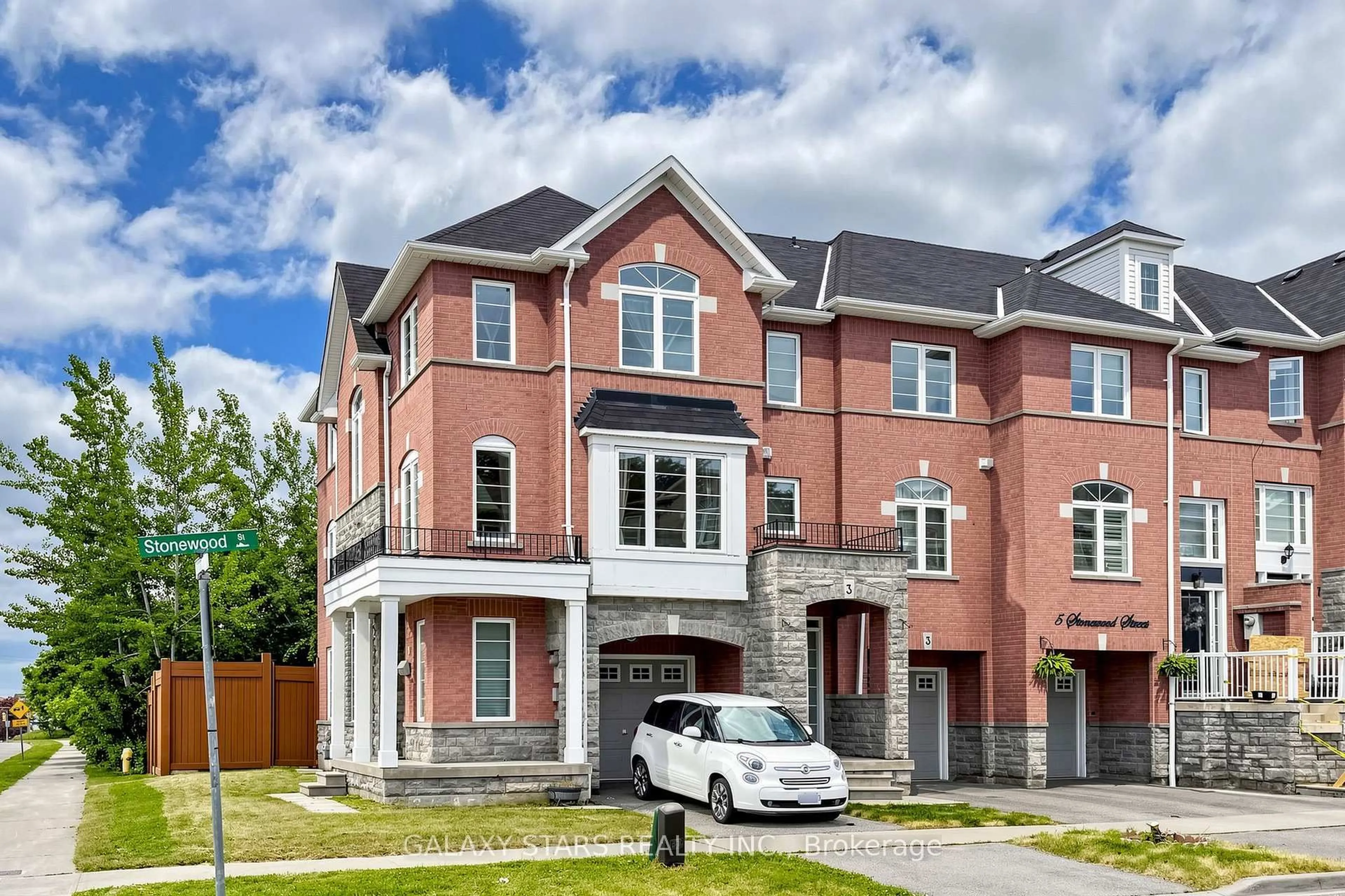 Home with brick exterior material, street for 1 Stonewood St, Ajax Ontario L1S 0B3