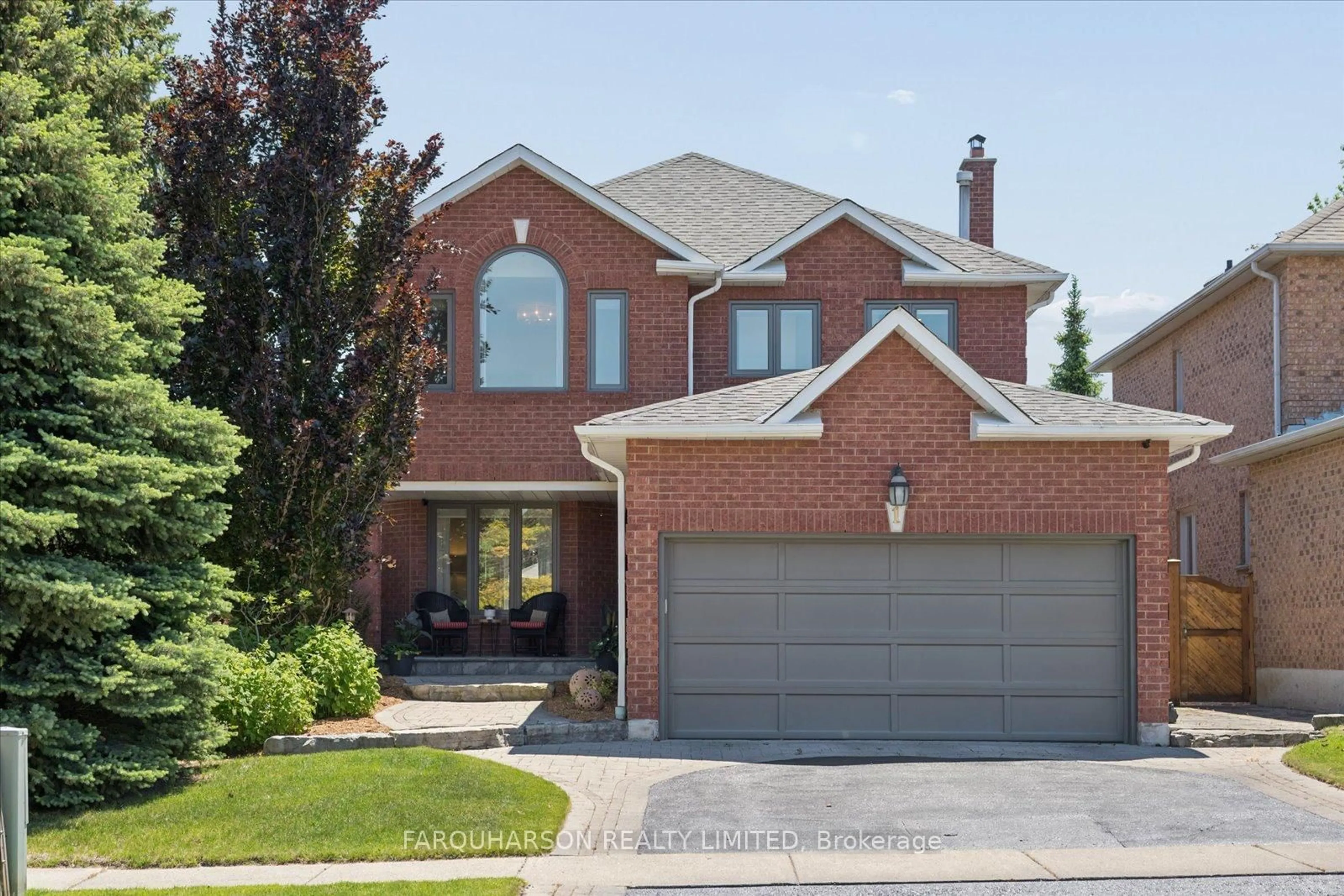 Home with brick exterior material, street for 1 Clune Pl, Whitby Ontario L1R 2B1