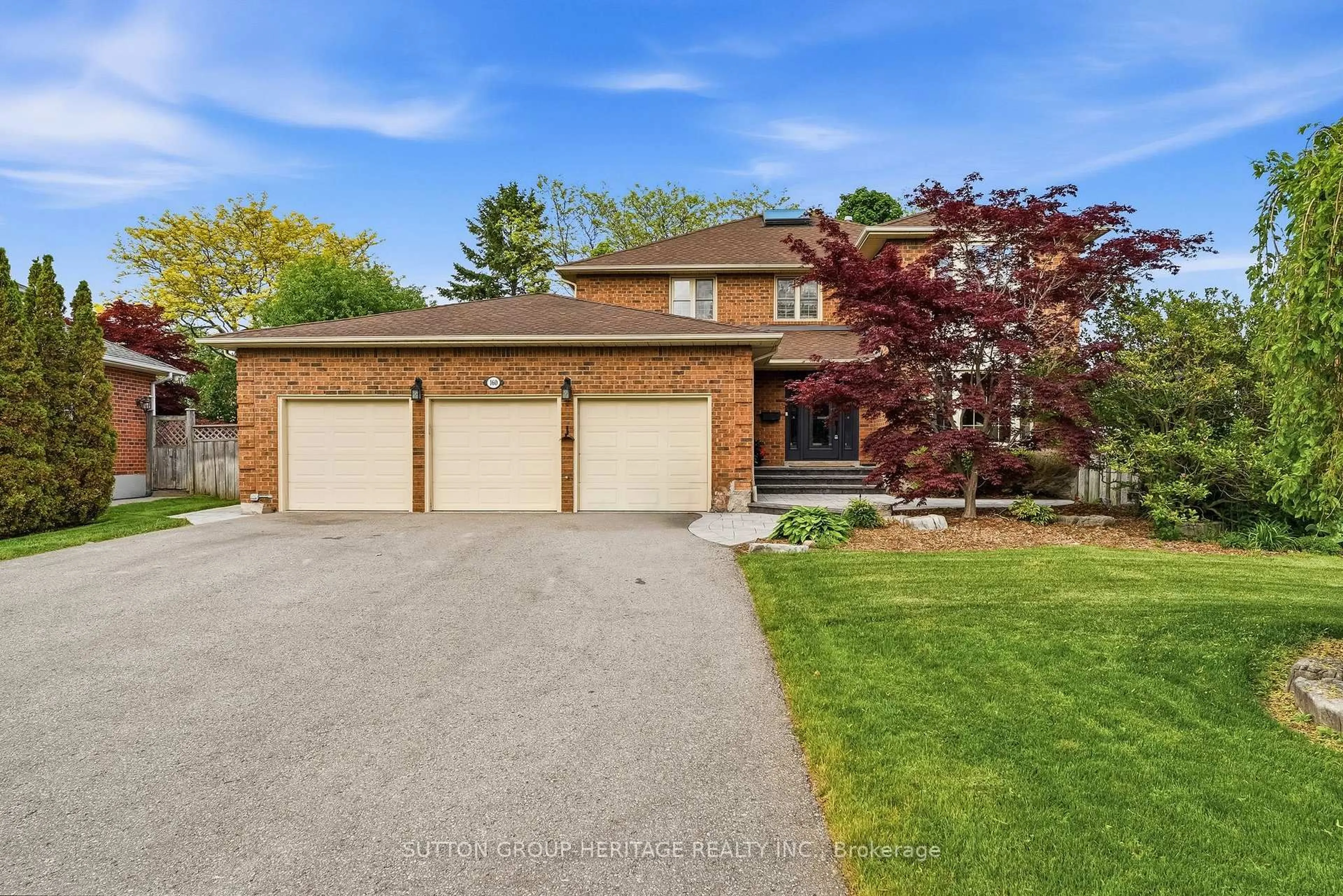 Home with brick exterior material, street for 160 Lake Driveway Dr, Ajax Ontario L1S 4V7