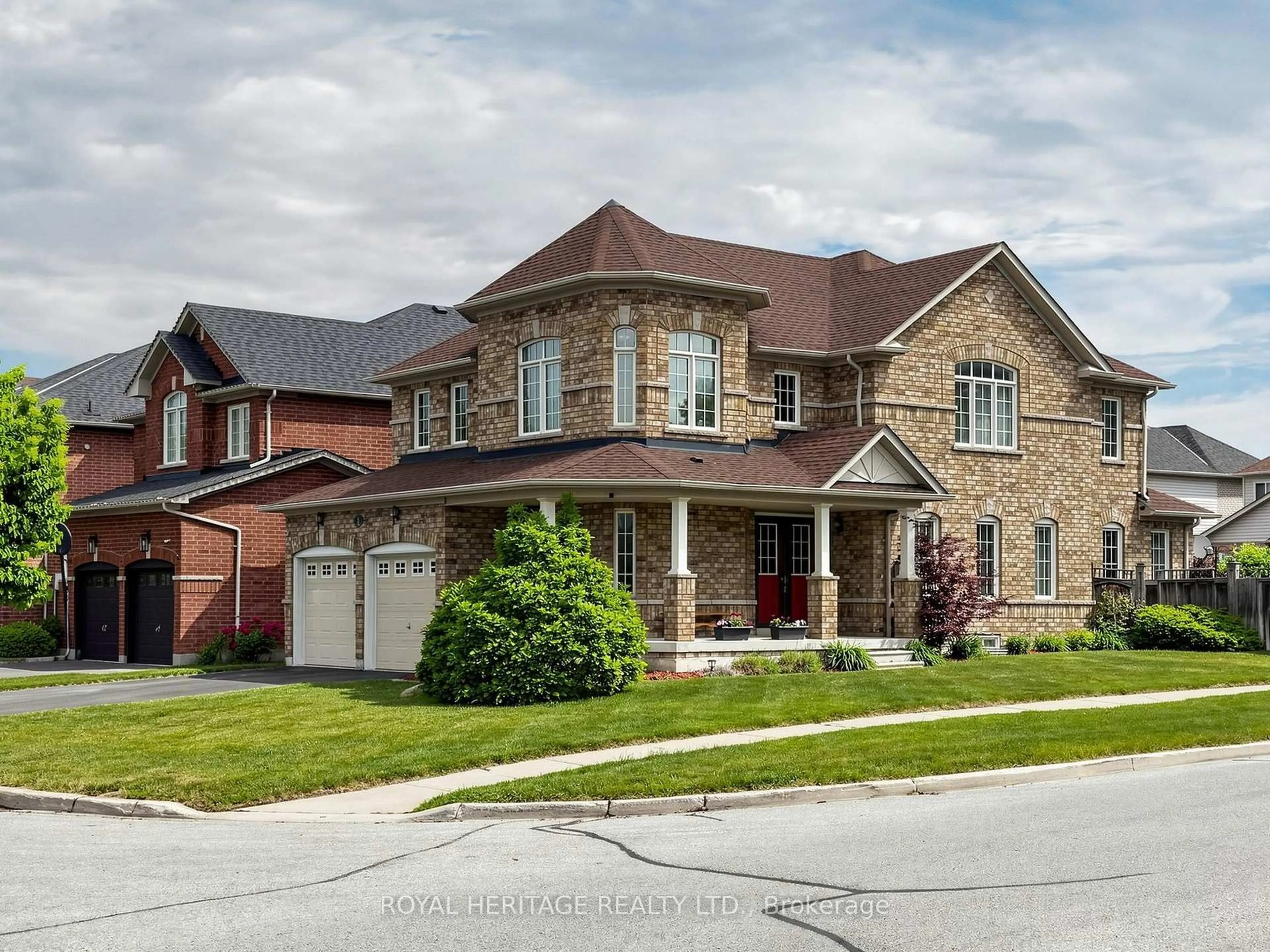 Home with brick exterior material, street for 1 Wakem Crt, Whitby Ontario L1P 1T8