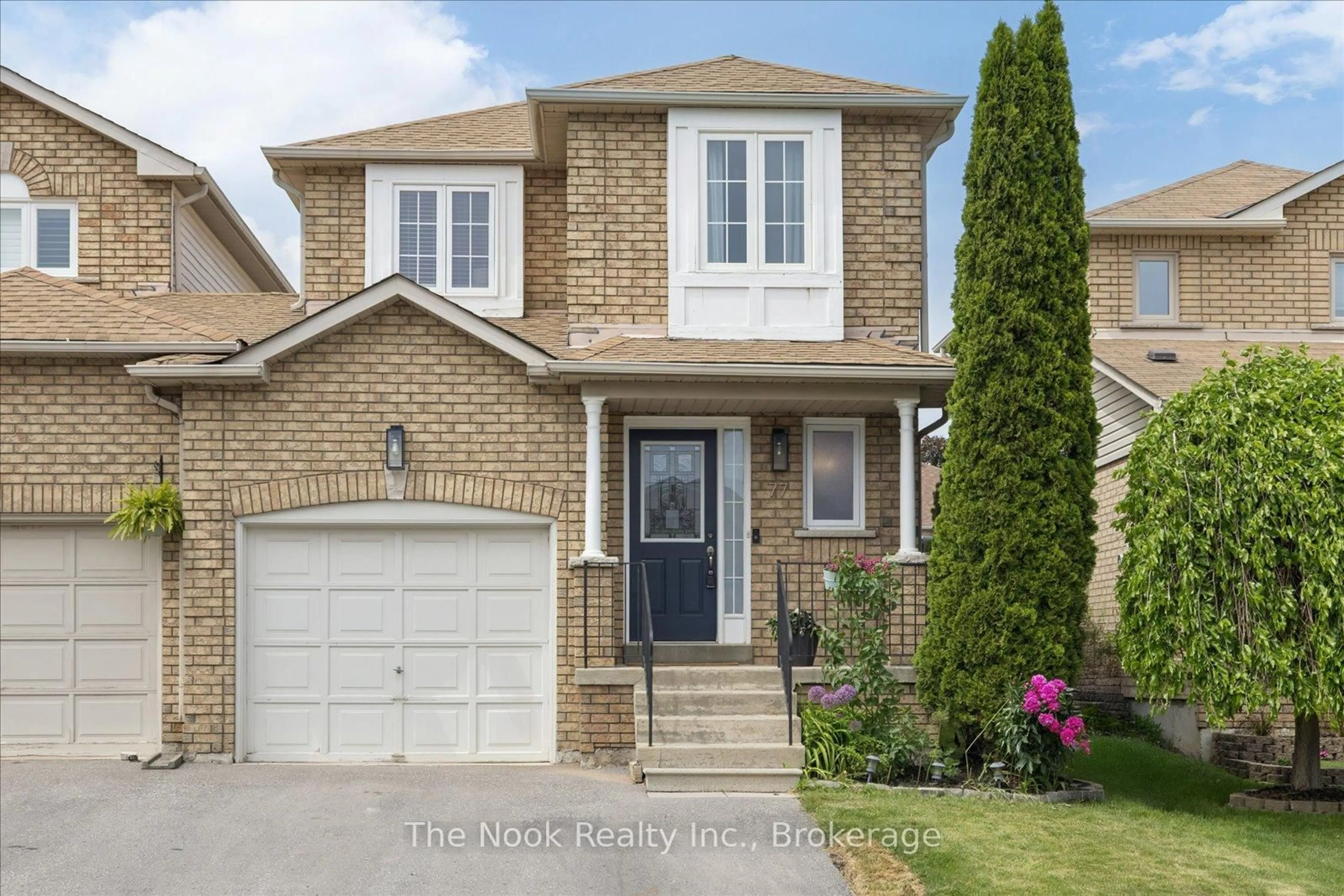 Home with brick exterior material, street for 77 Somerscales Dr, Clarington Ontario L1C 5B7
