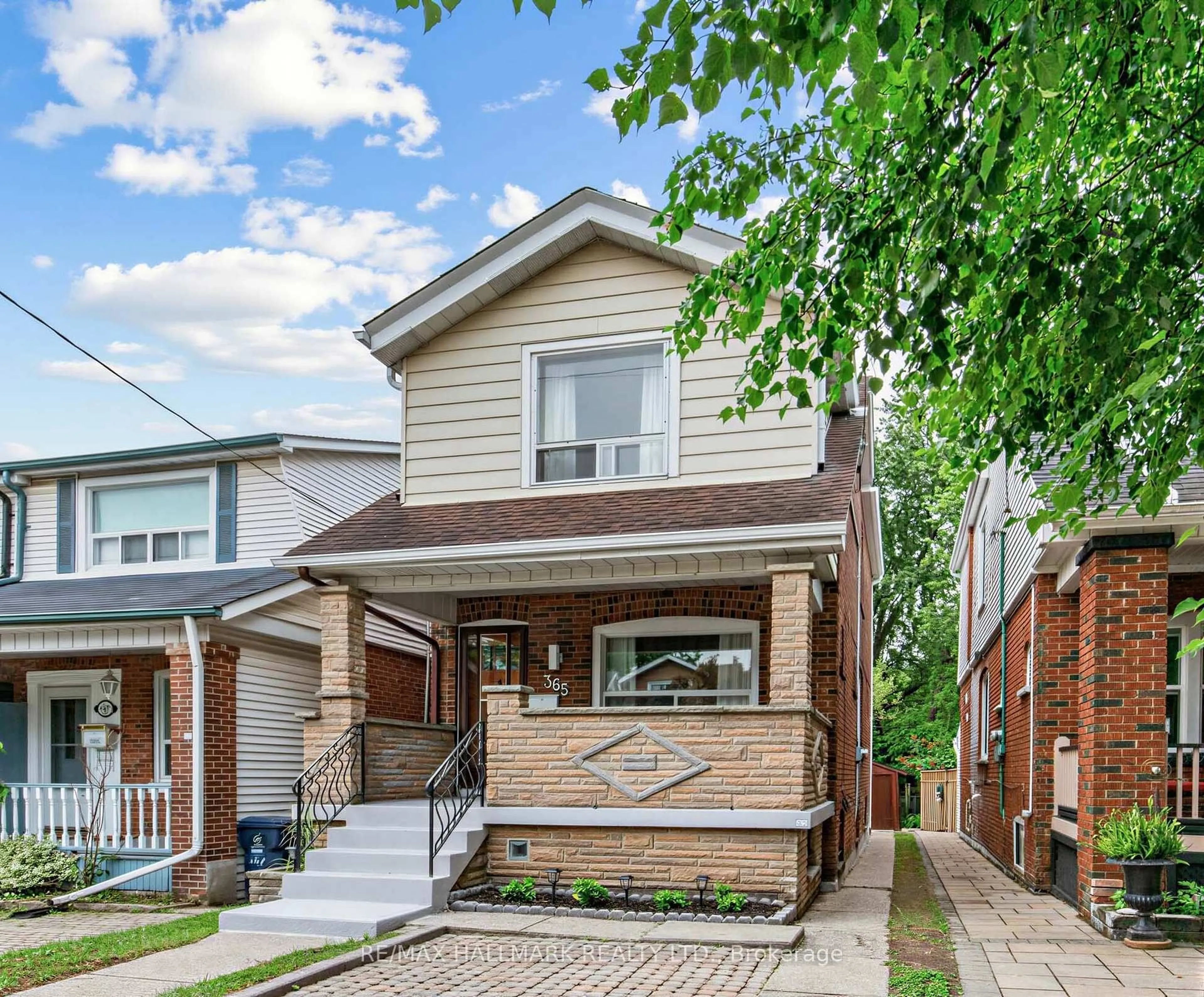 Home with brick exterior material, street for 365 Milverton Blvd, Toronto Ontario M4J 1W1
