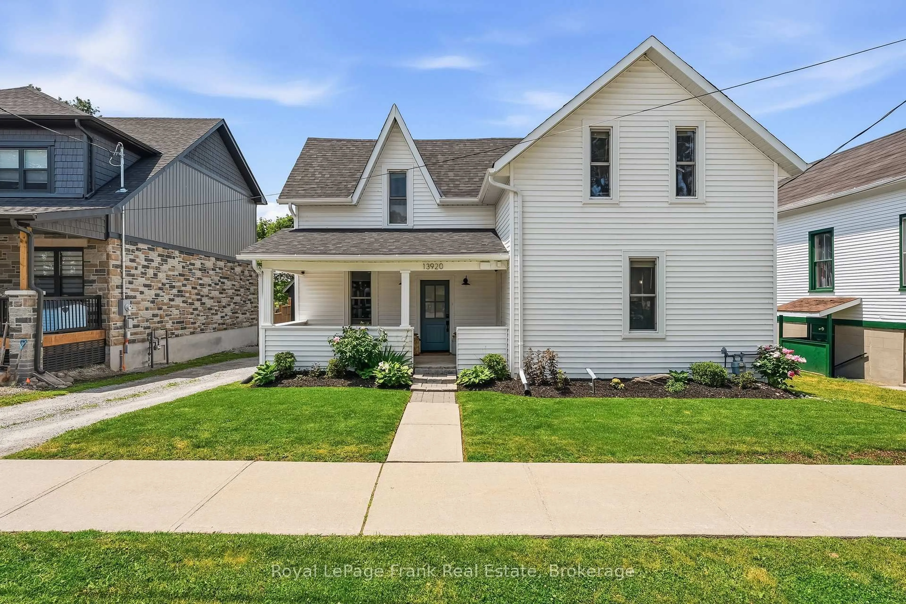 Home with vinyl exterior material, street for 13920 Old Scugog Rd, Scugog Ontario L0B 1B0