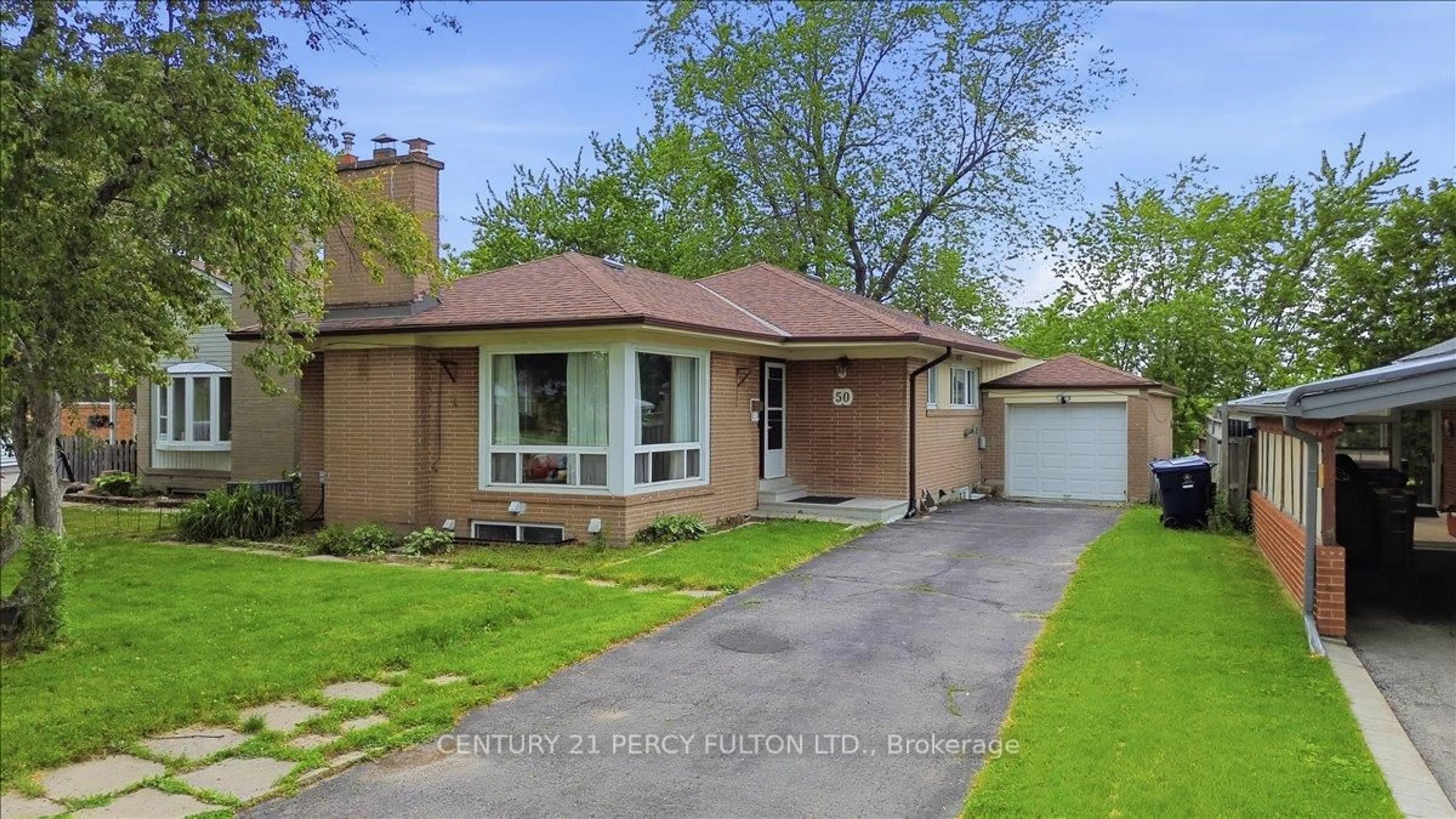 Home with brick exterior material, street for 50 Mooregate Ave, Toronto Ontario M1K 3V7