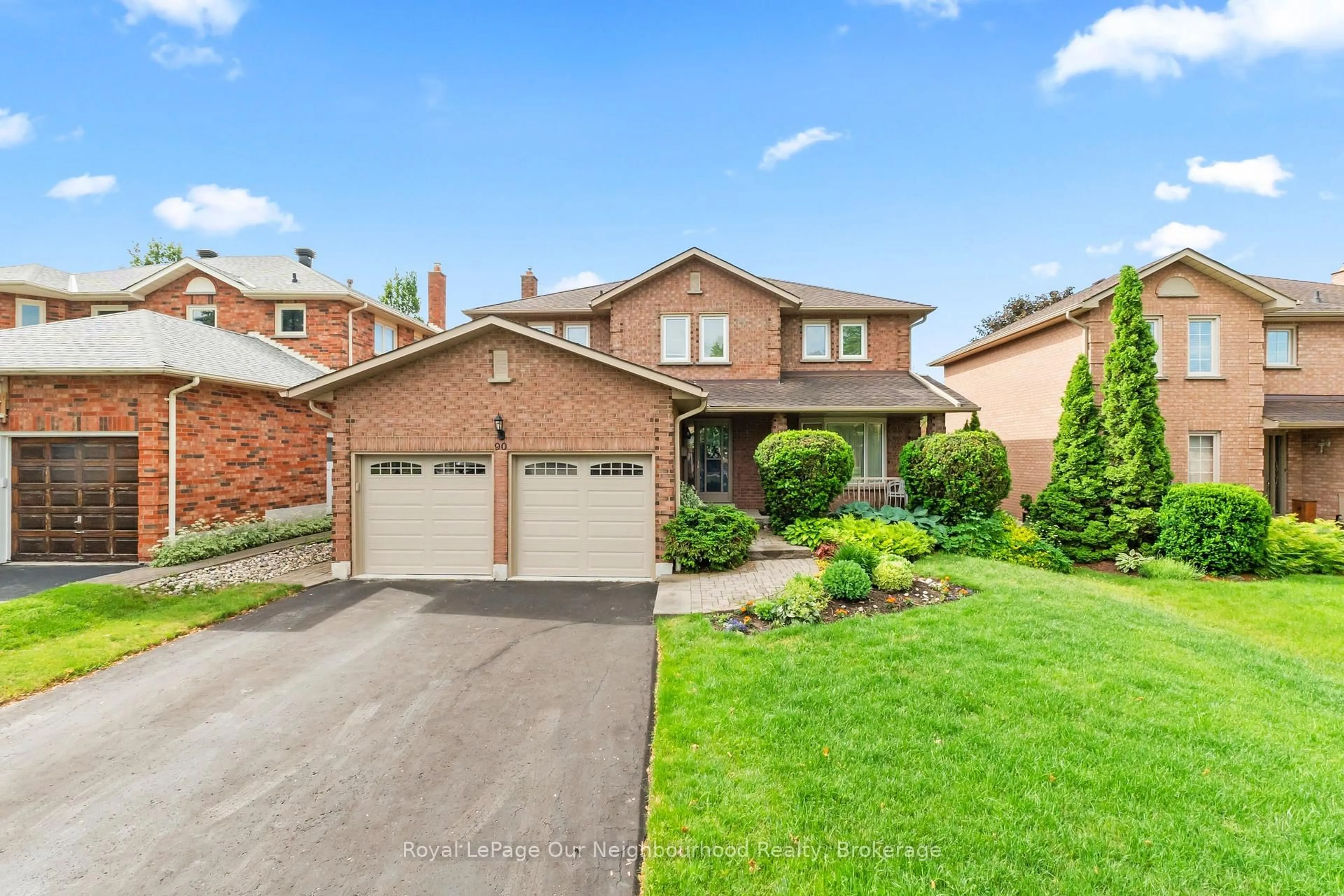 Home with brick exterior material, street for 90 Intrepid Dr, Whitby Ontario L1N 8S1