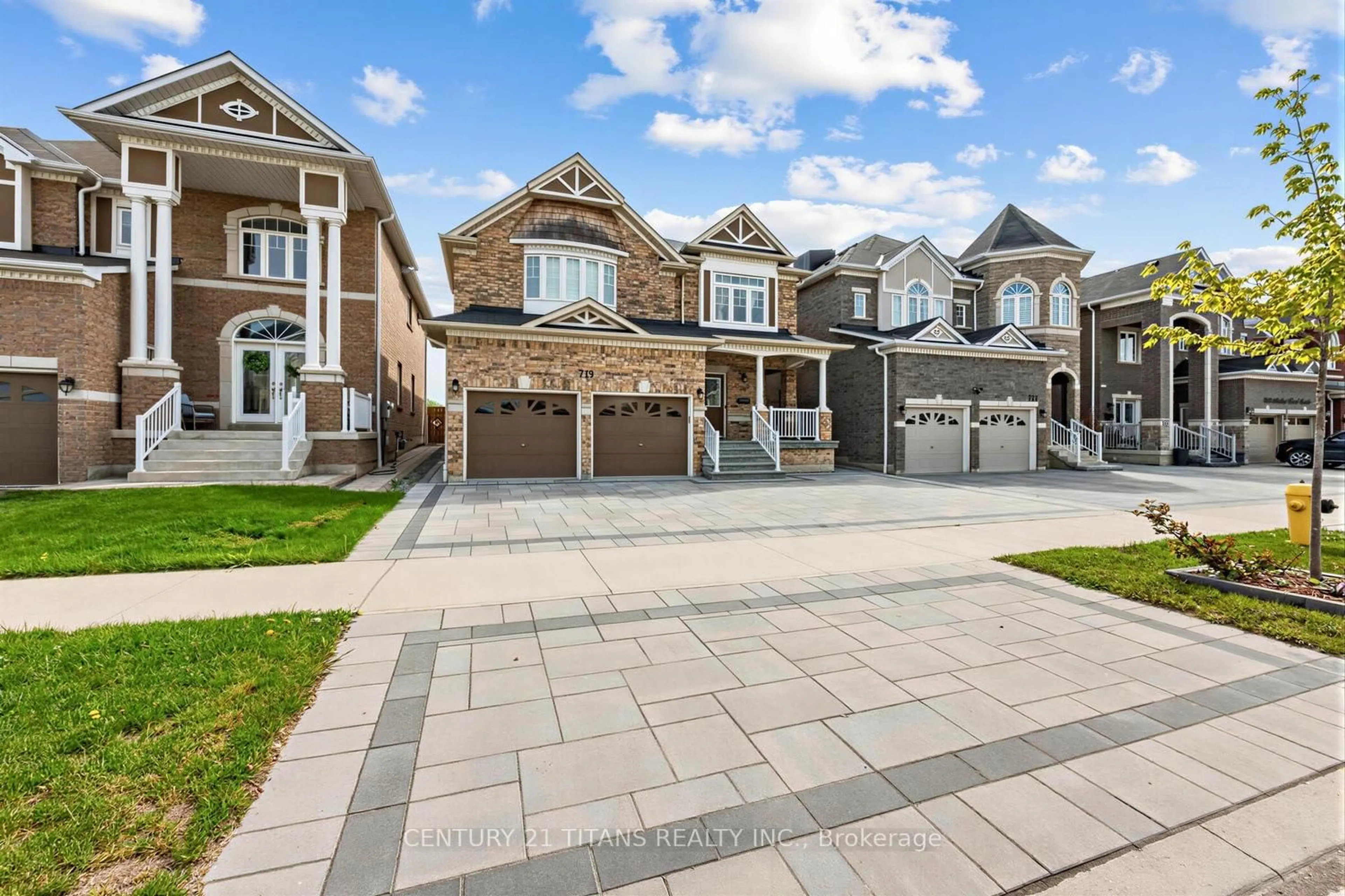 Home with brick exterior material, street for 719 Audley Rd, Ajax Ontario L1Z 0T7