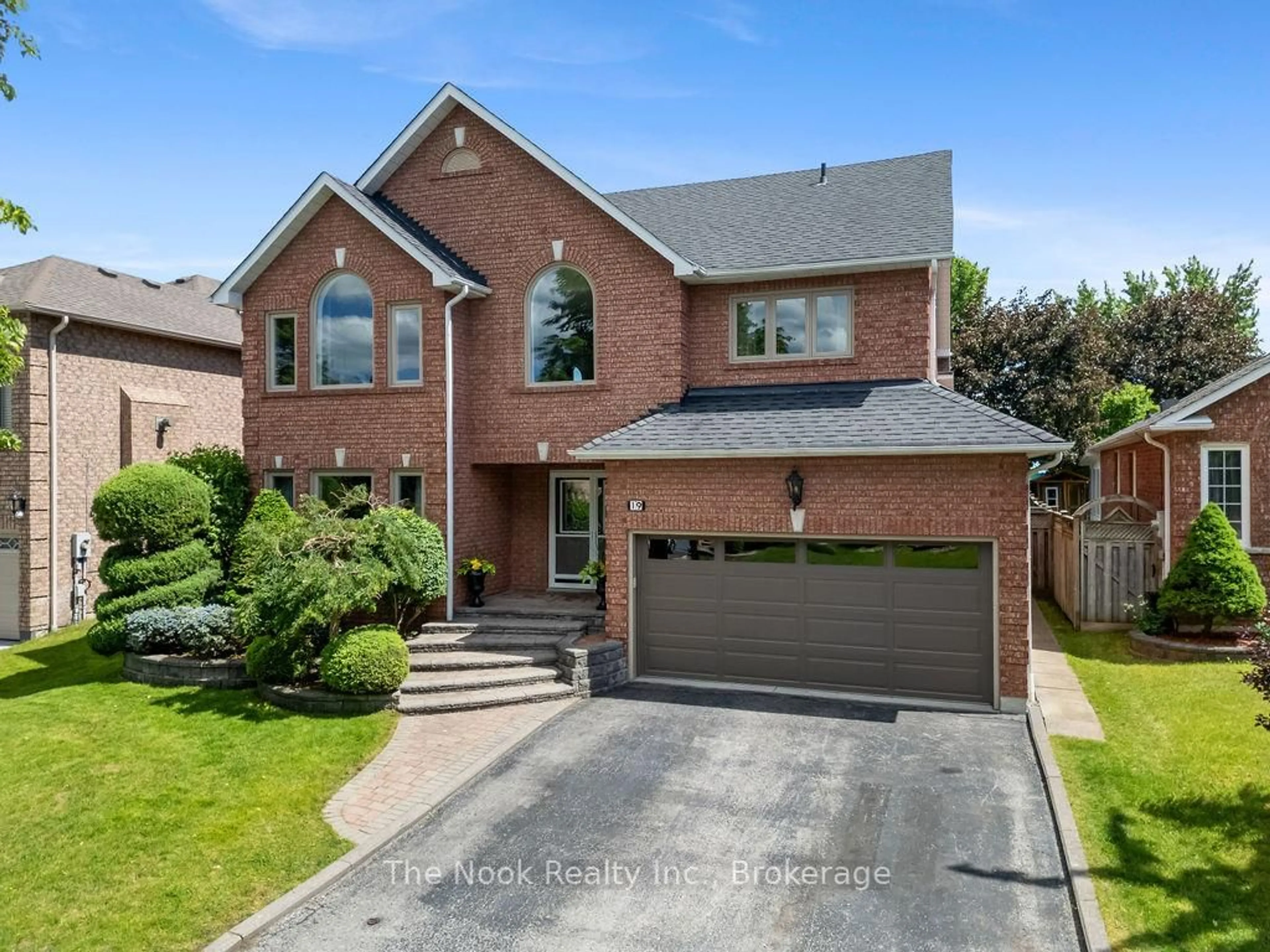 Home with brick exterior material, street for 19 Patrick Dr, Whitby Ontario L1R 2L1