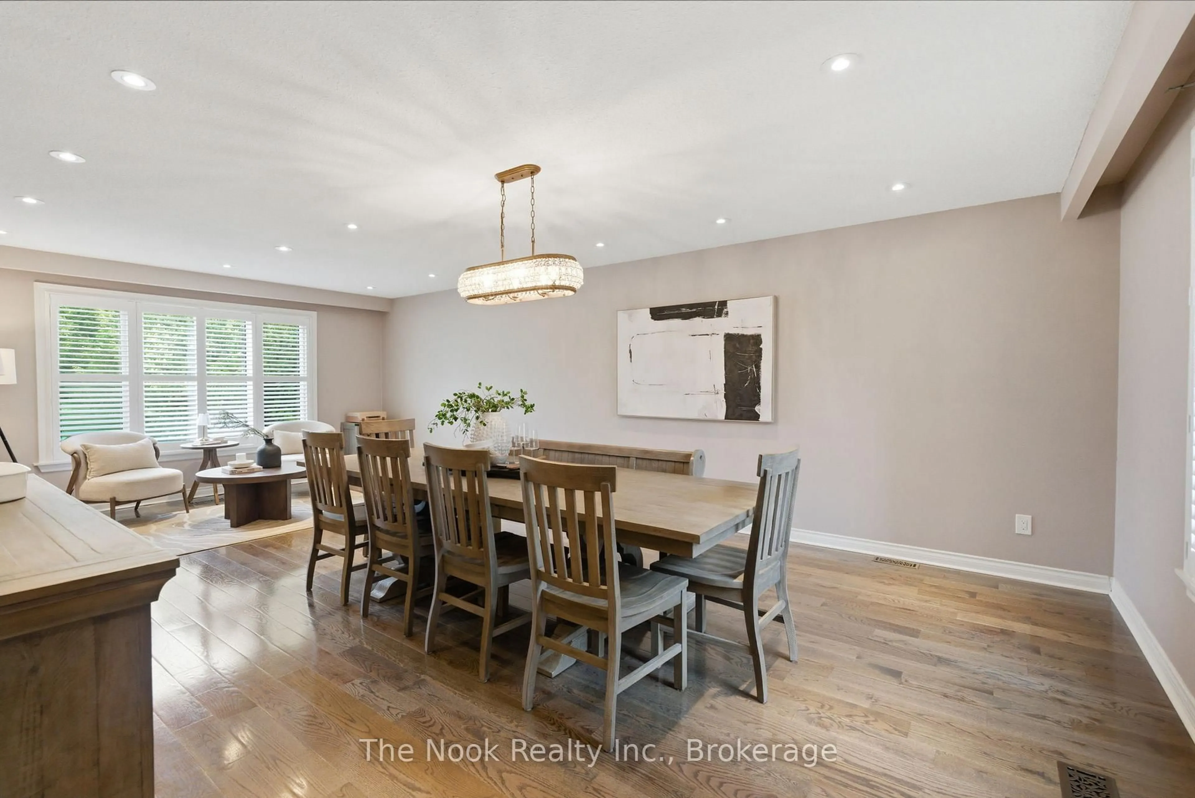Dining room, wood/laminate floor for 3555 Westney Rd, Pickering Ontario L0H 1H0