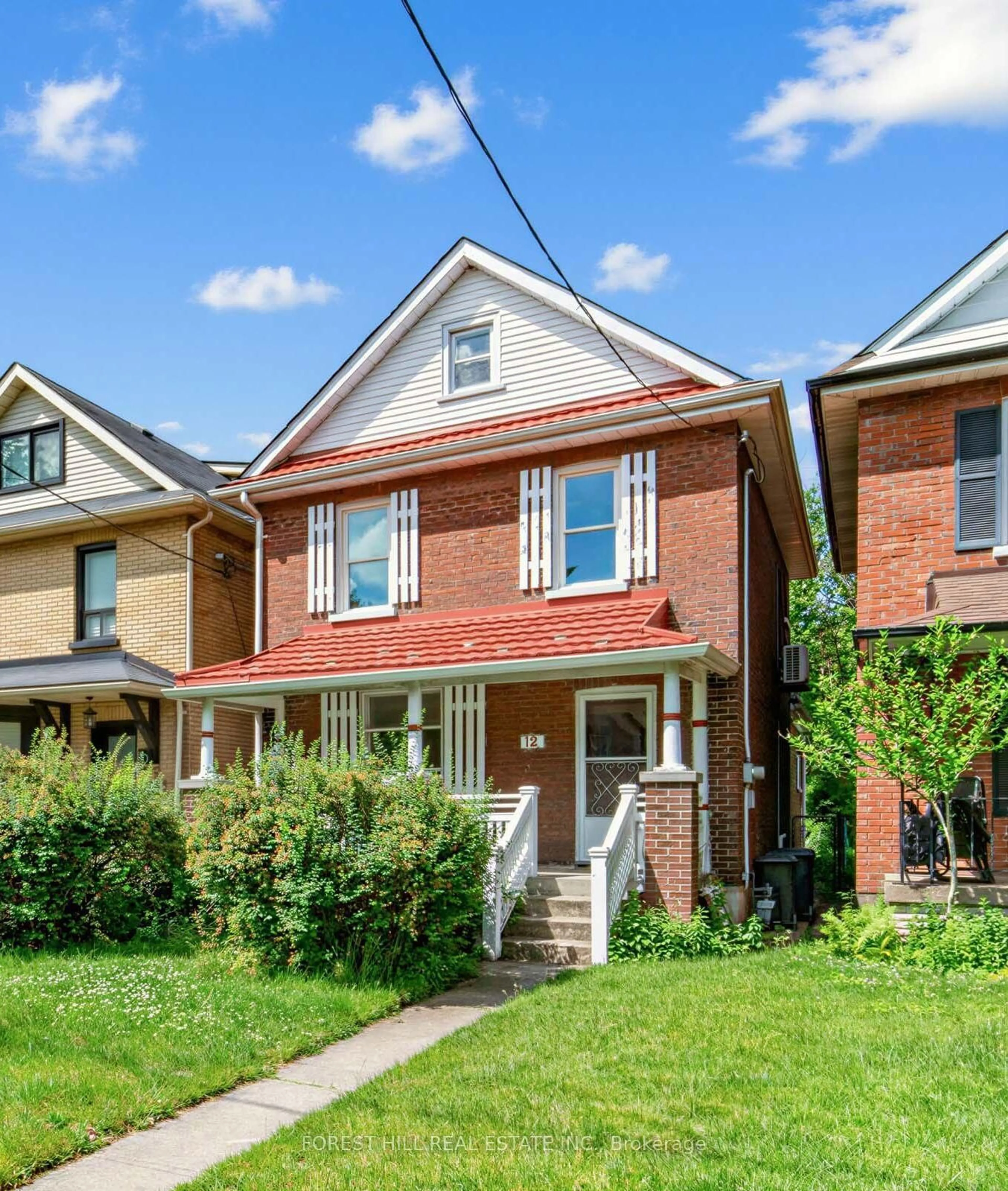 Home with brick exterior material, street for 12 Osborne Ave, Toronto Ontario M4E 3A9