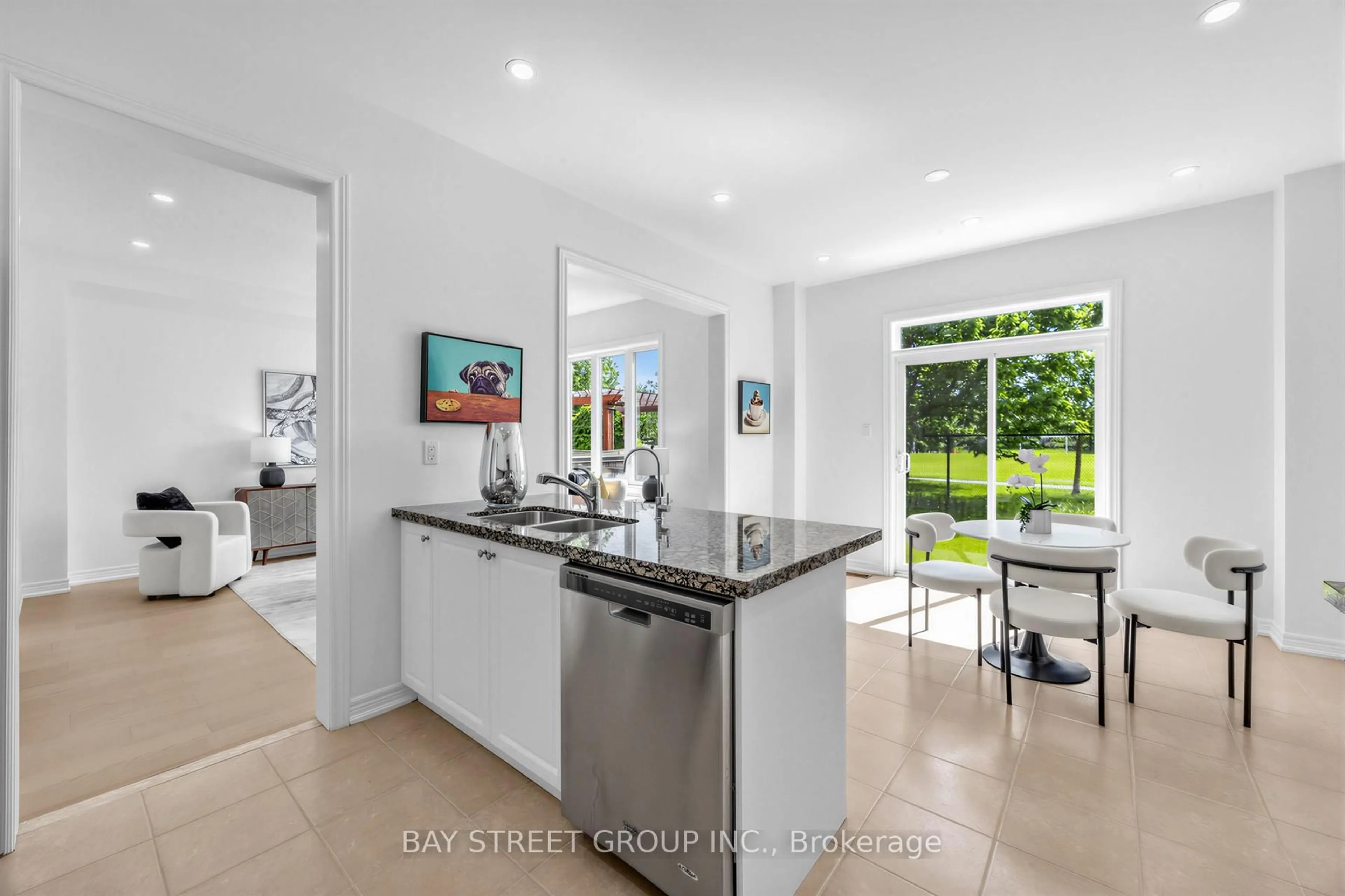 Open concept kitchen, ceramic/tile floor for 20 Alvin Curling Cres, Toronto Ontario M1V 0E6