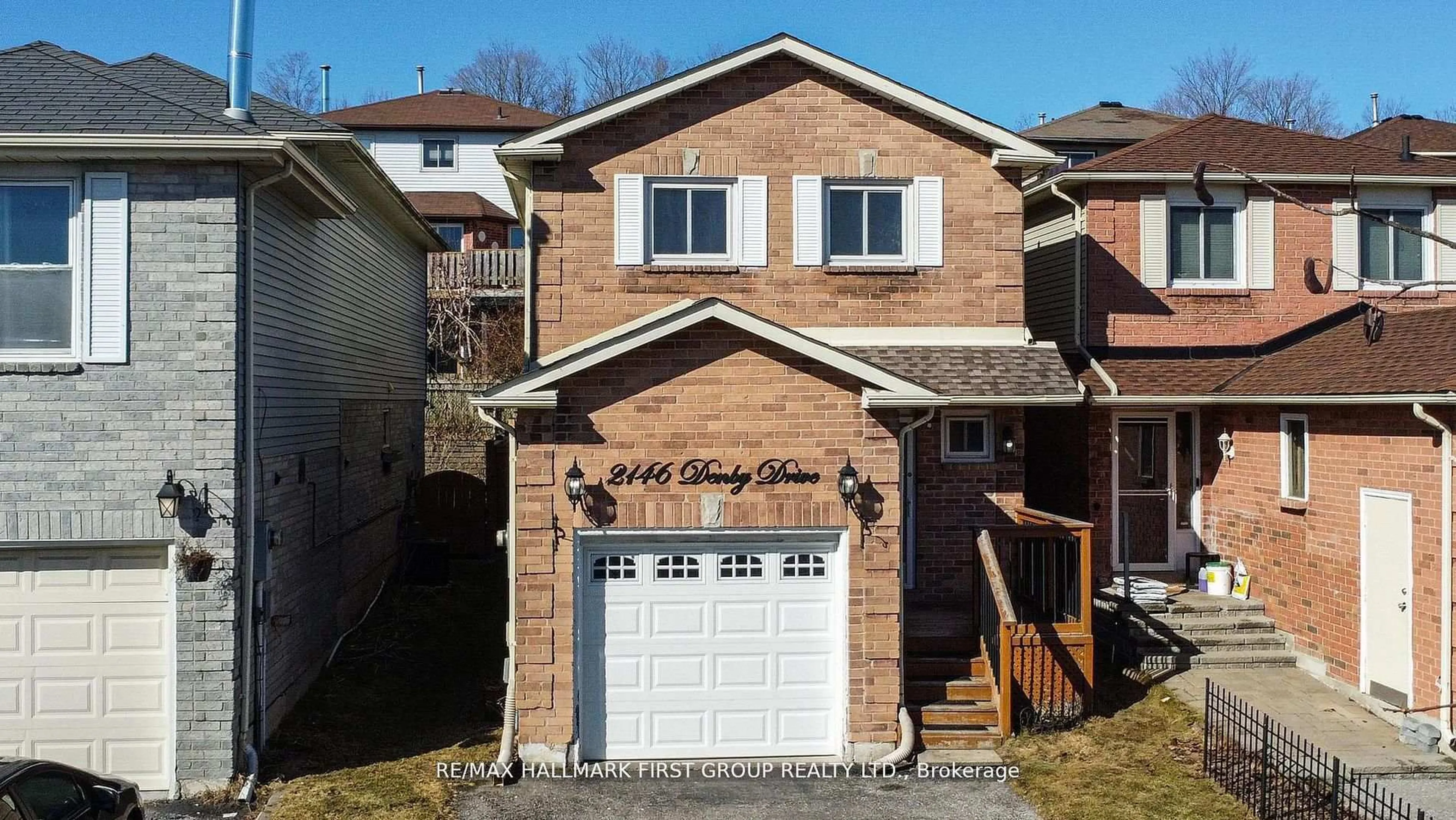 Home with brick exterior material, street for 2146 Denby Dr, Pickering Ontario L1X 1Z2