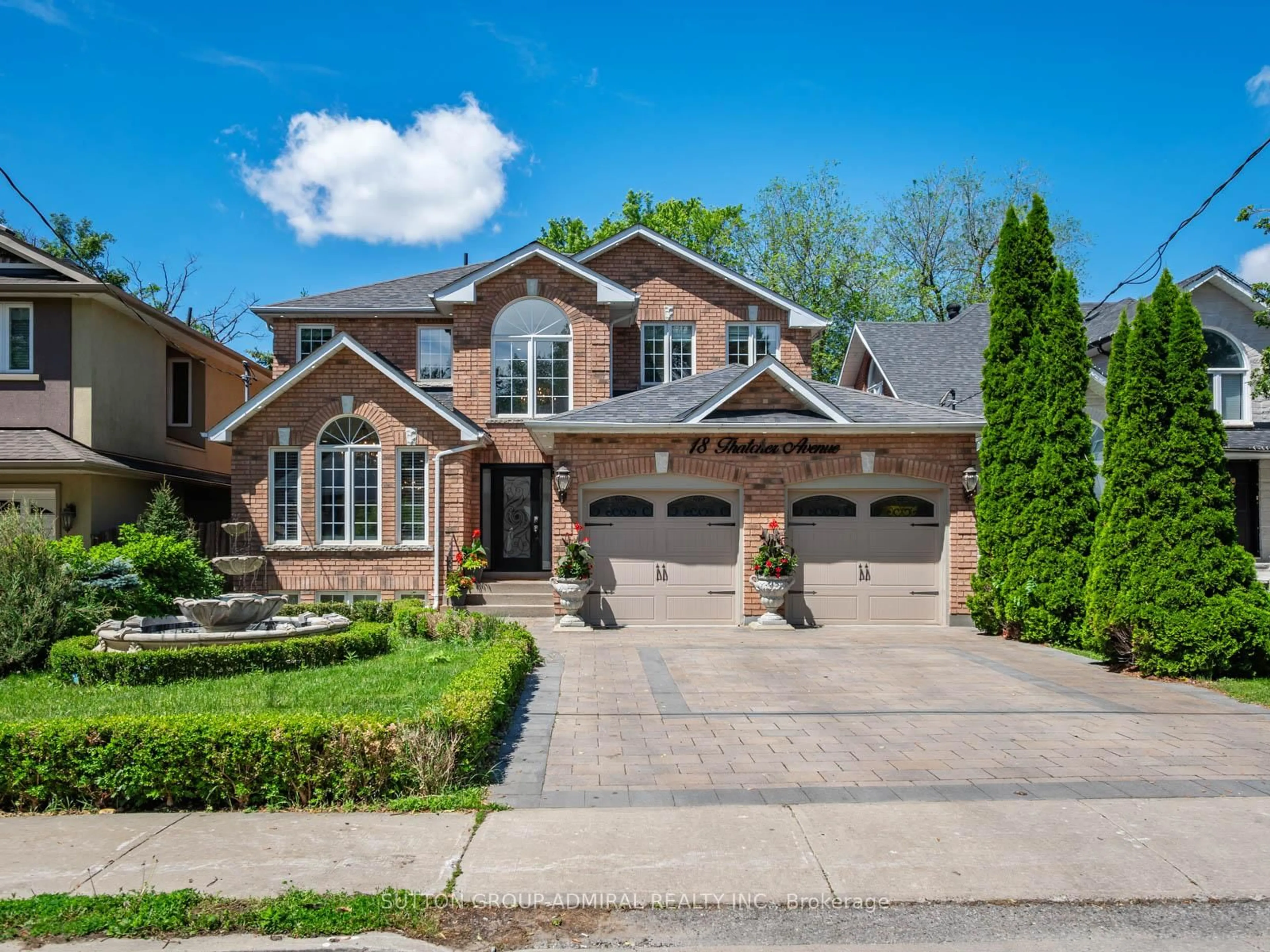 Home with brick exterior material, street for 18 Thatcher Ave, Toronto Ontario M1M 2M2