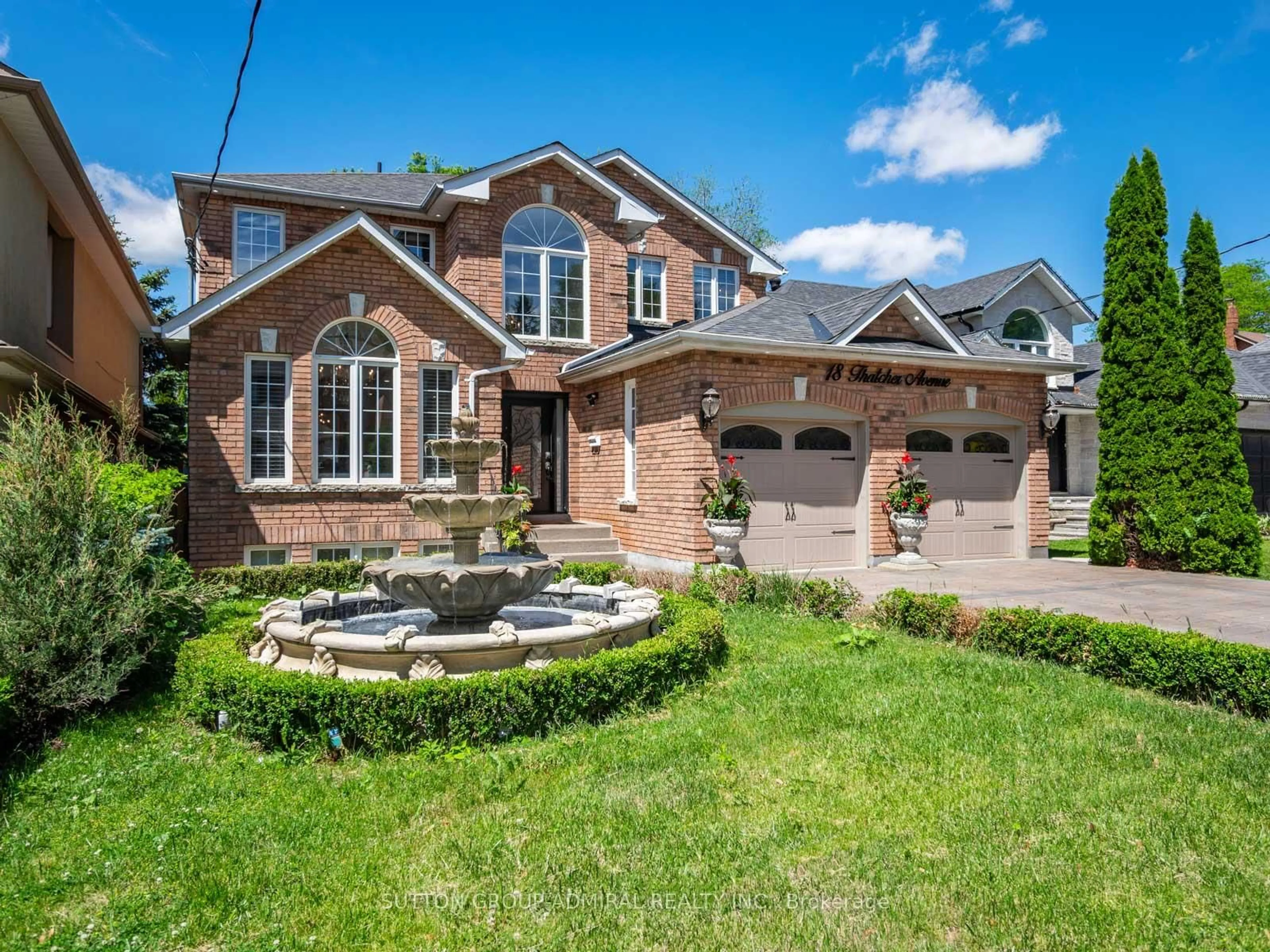 Home with brick exterior material, street for 18 Thatcher Ave, Toronto Ontario M1M 2M2