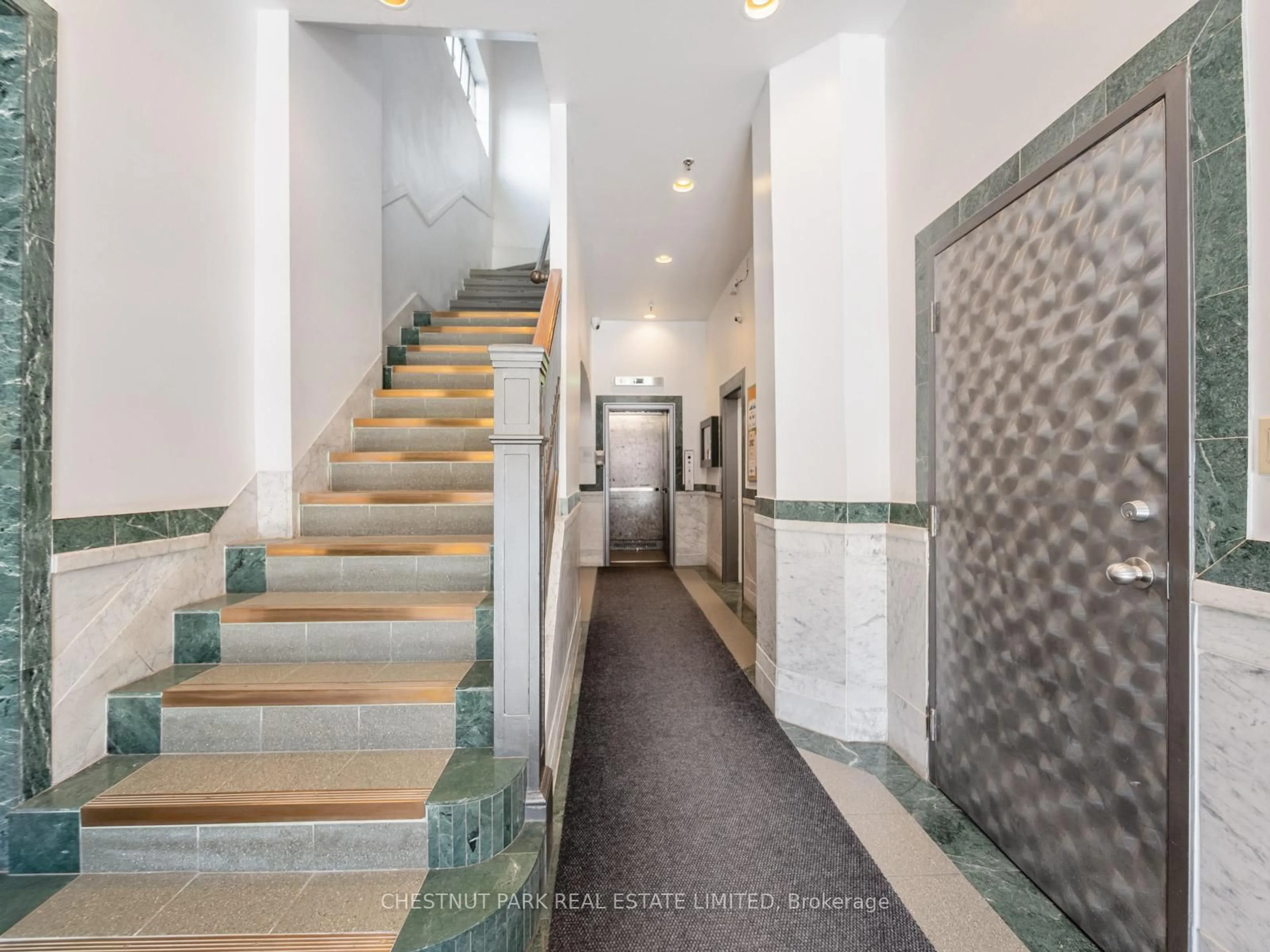Indoor foyer for 245 Carlaw Ave #209, Toronto Ontario M4M 2S1
