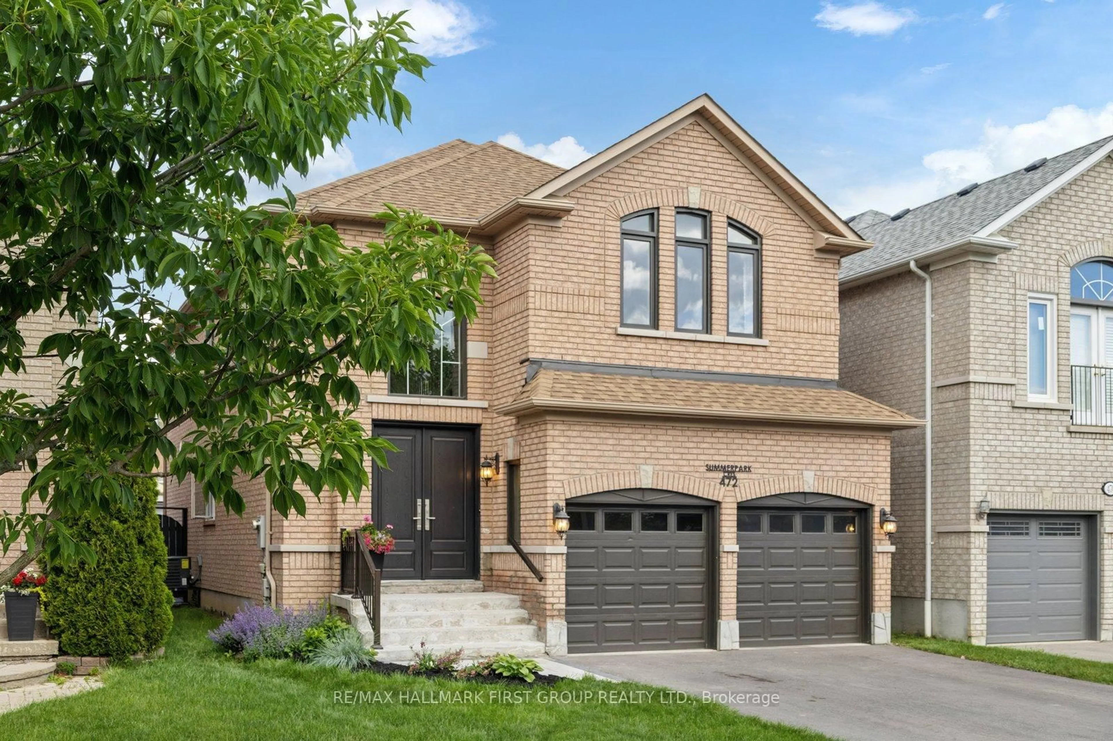 Home with brick exterior material, street for 472 Summerpark Cres, Pickering Ontario L1V 7A9