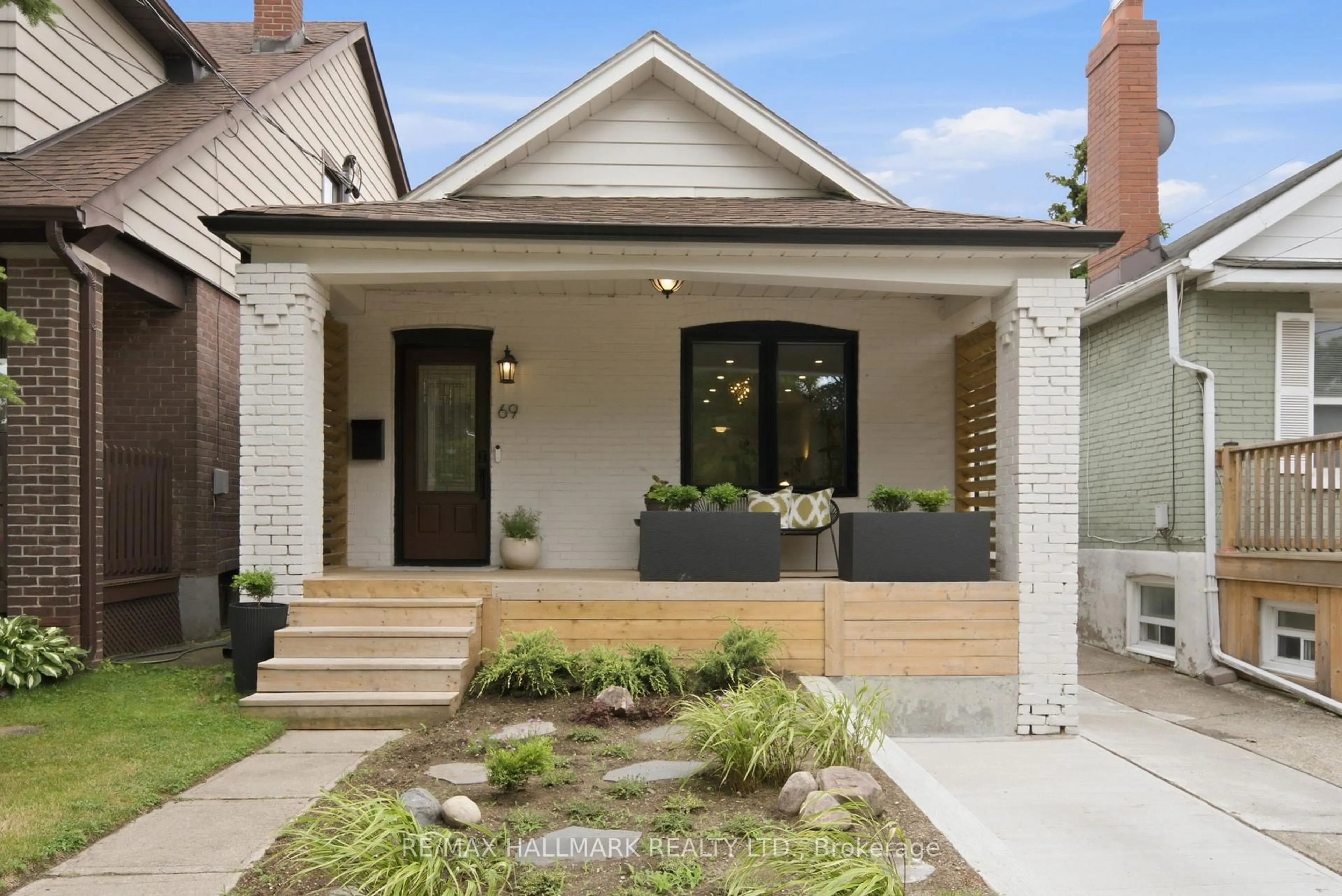 Home with brick exterior material, street for 69 Gatwick Ave, Toronto Ontario M4C 1W4